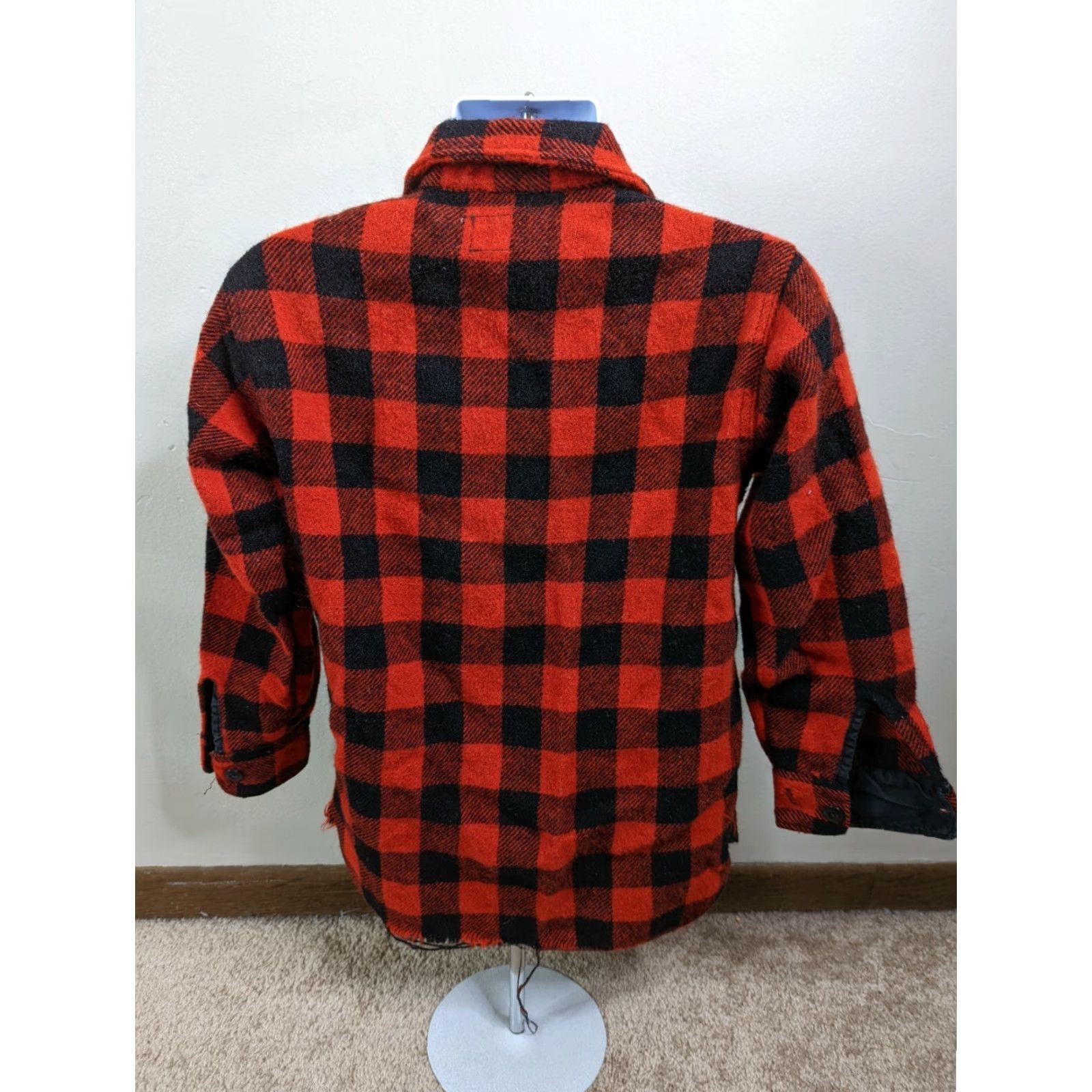 Vintage VINTAGE Chill Chaser Shirt Jacket Wool Flannel Buffalo Plaid Red Black M Mens 70s 80s Rockabilly Concert Chore Look Size US M / EU 48-50 / 2 - 4 Thumbnail