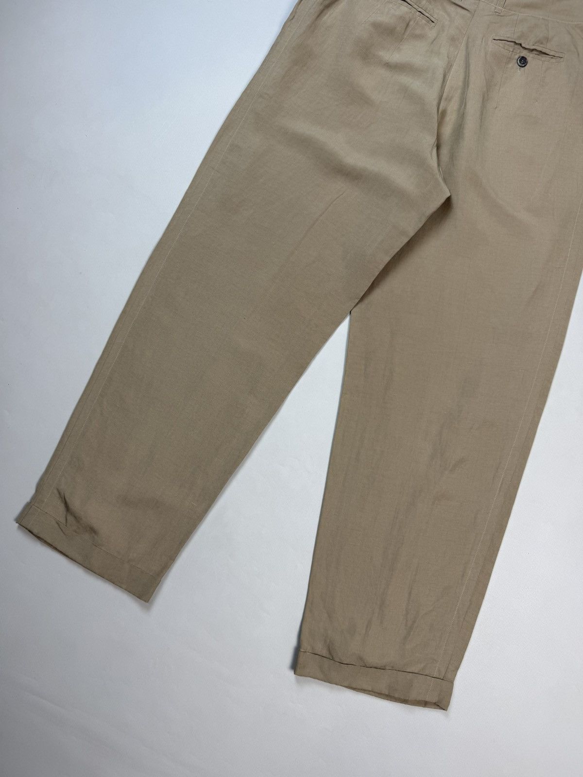 Jil Sander Jil Sander VTG Linen / Silk High Rise Dress Pants Trousers Size 28" / US 6 / IT 42 - 22 Thumbnail