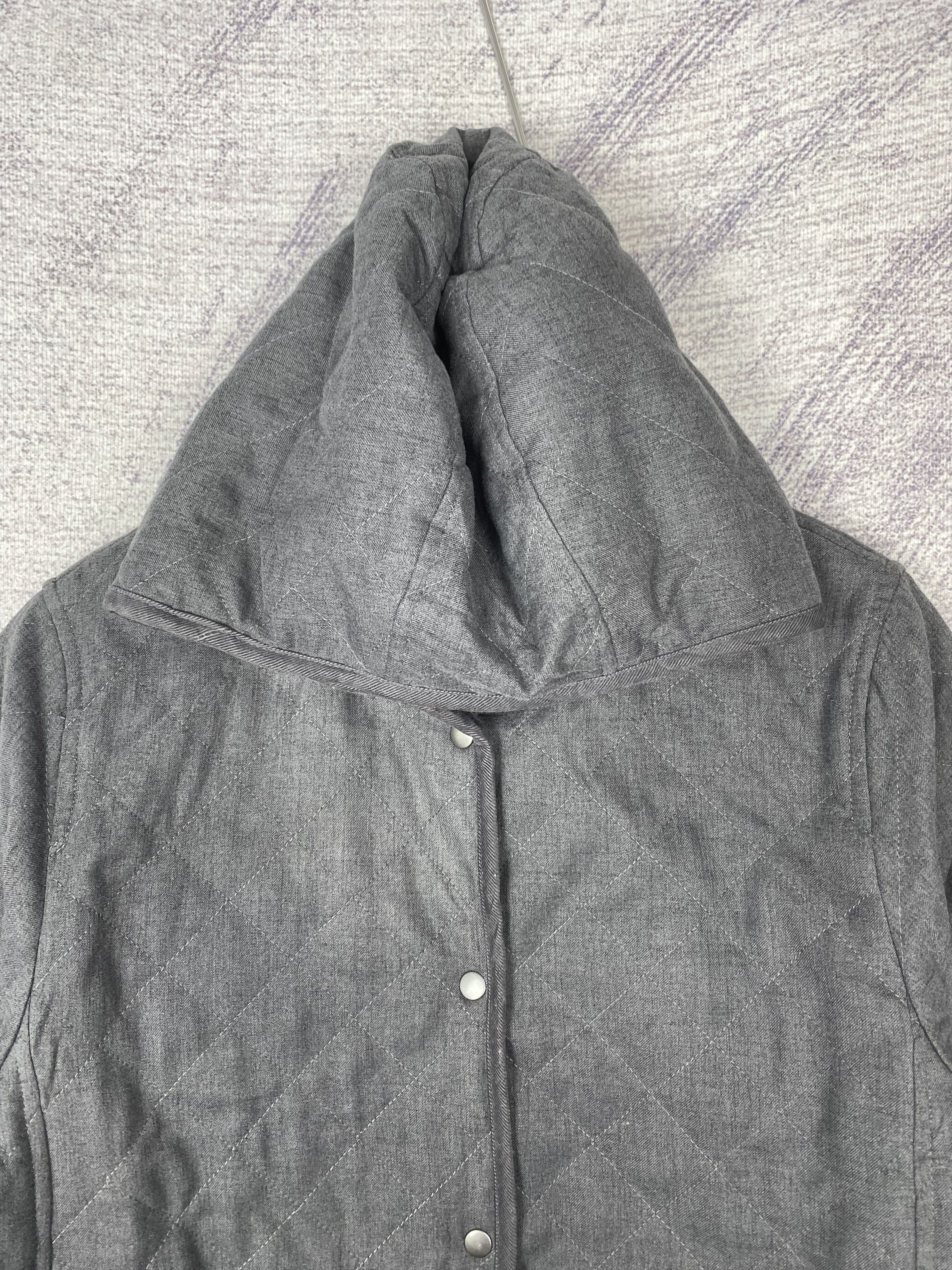 Uniqlo Vintage Uniqlo Hoodie Quilted Fleece Lining Button Up Jacket Size US XL / EU 56 / 4 - 2 Thumbnail