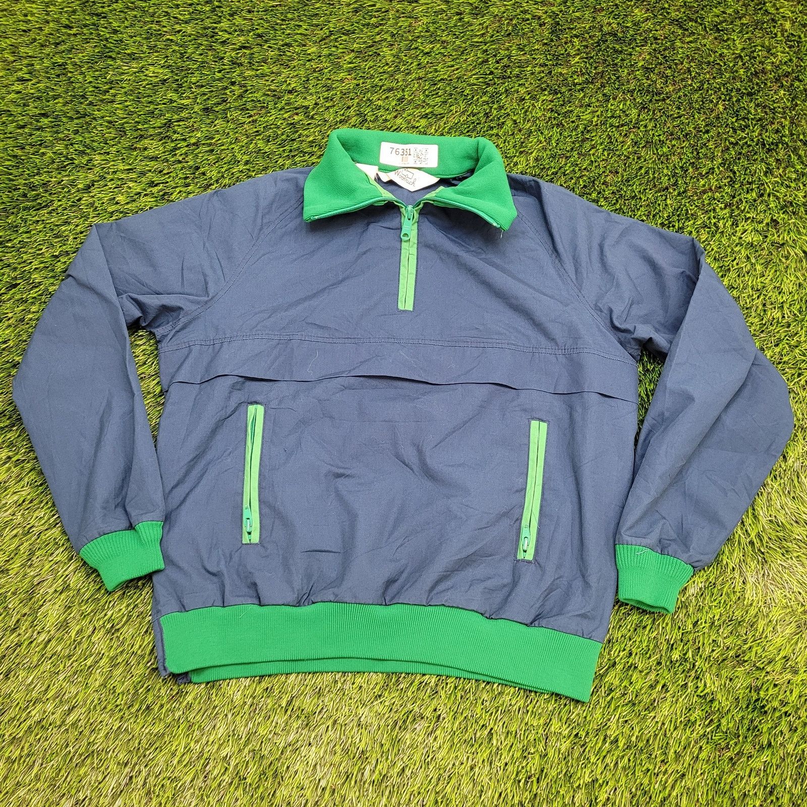 Woolrich Woolen Mills VTG 80s Woolrich Pullover Windbreaker Anorak Jacket Small Size US S / EU 44-46 / 1 - 1 Thumbnail