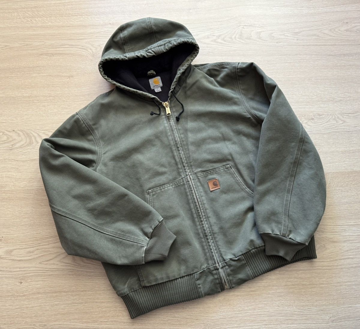 Carhartt Vintage Carhartt Moss Faded USA Active jacket Size US L / EU 52-54 / 3 - 1 Thumbnail