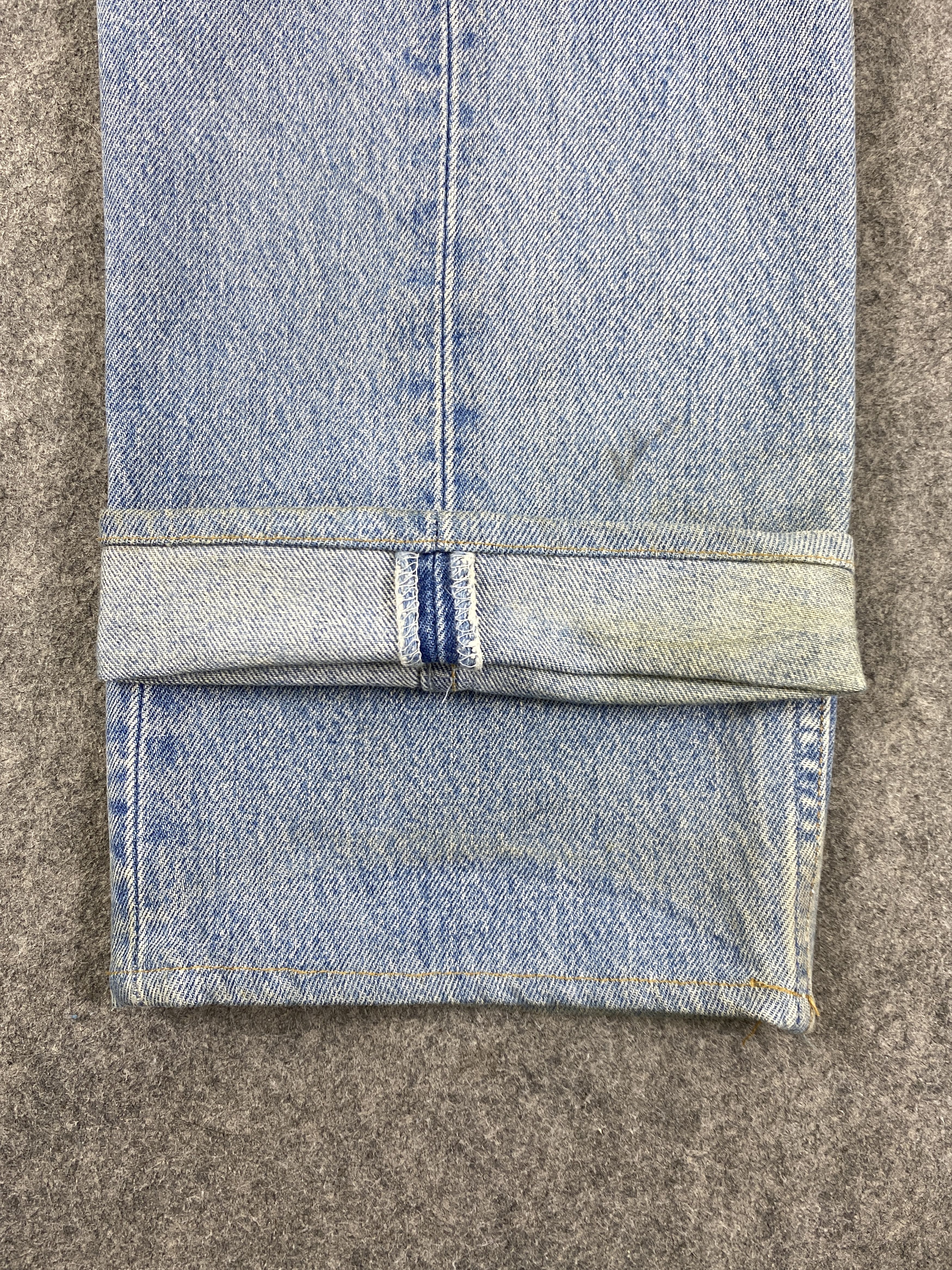 Japanese Brand Ripped Light Blue Vintage Levis 501 Jeans 34x30.5 - JN3090 Size US 34 / EU 50 - 12 Thumbnail