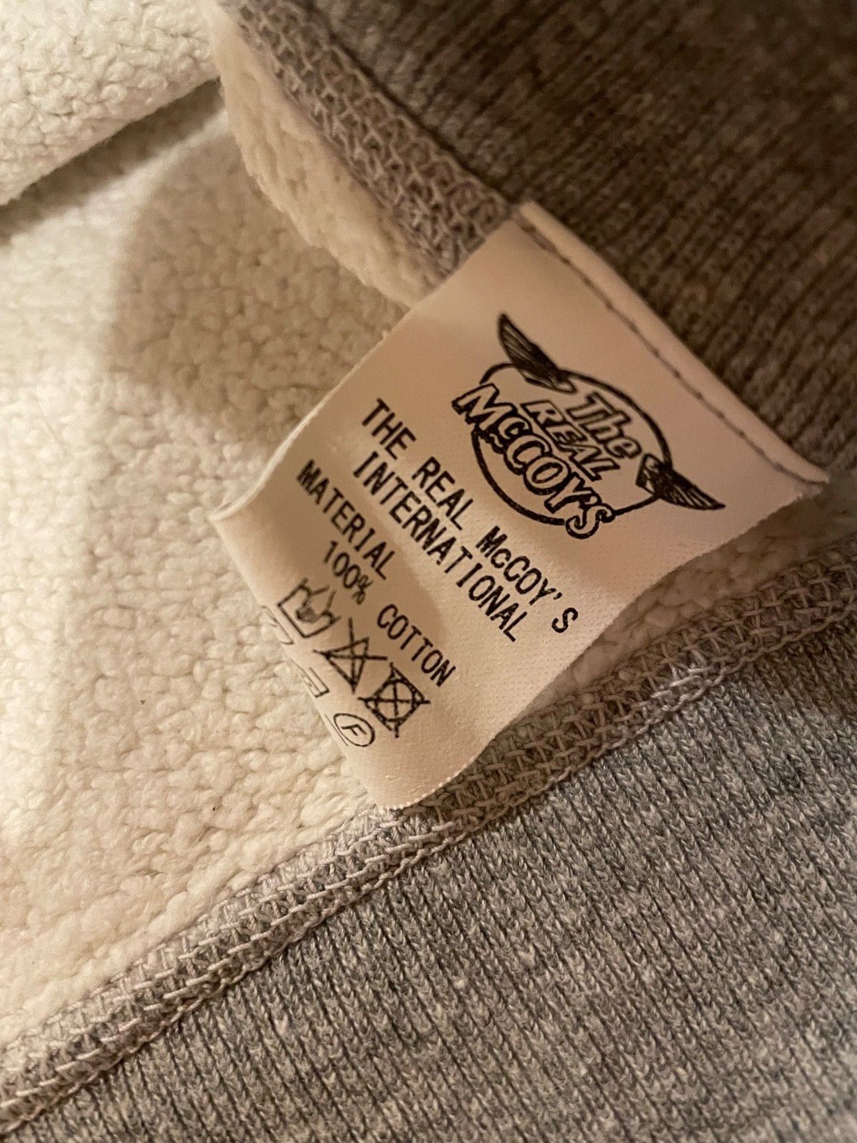 The Real McCoy's The Real McCoy's Loopwheel Print Sweatshirt Grey Large Size US L / EU 52-54 / 3 - 5 Thumbnail