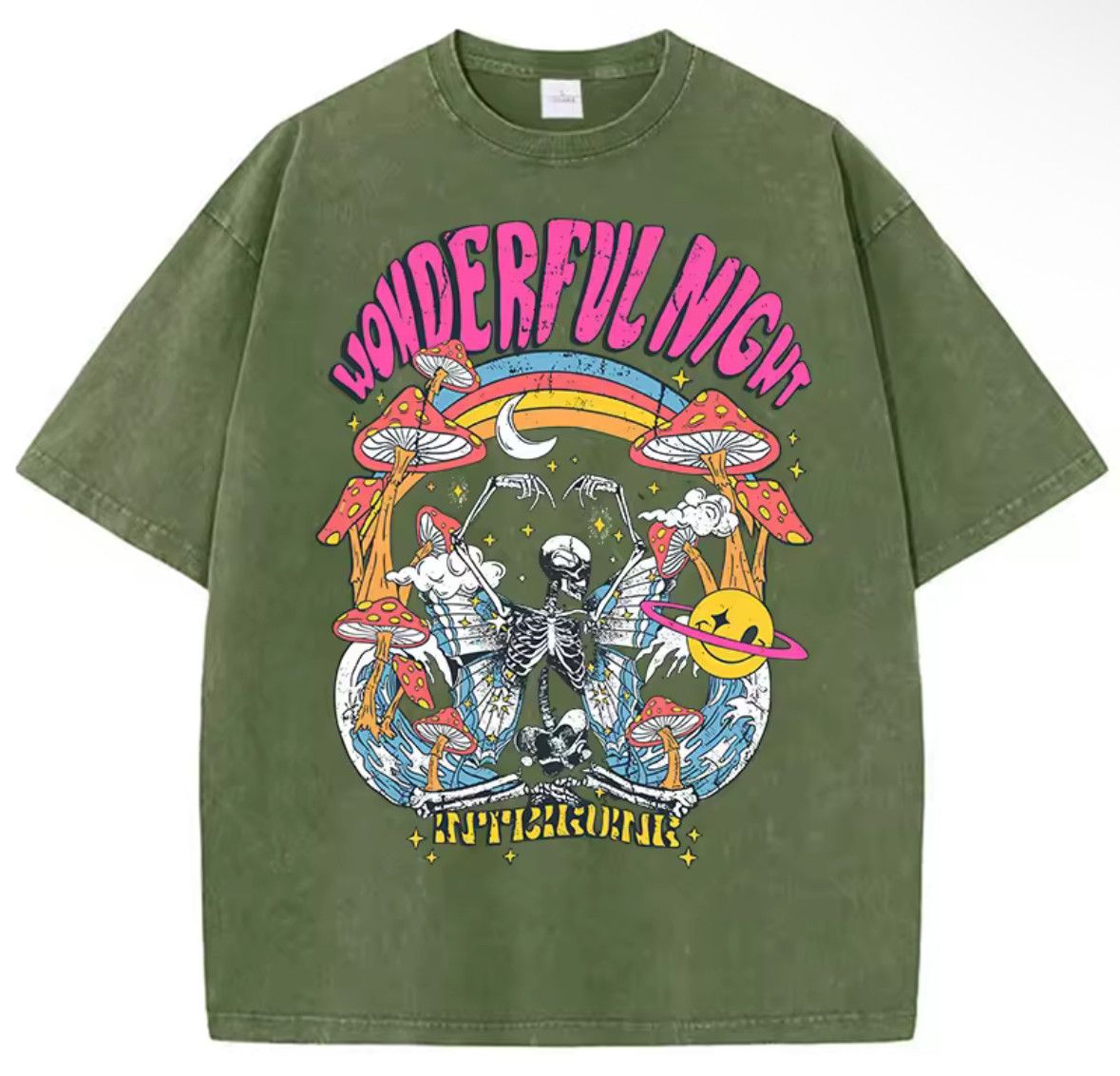 Other Gothic 90s Streetwear Skeleton T-Shirt Washed Graphic Tees Size US S / EU 44-46 / 1 - 1 Thumbnail