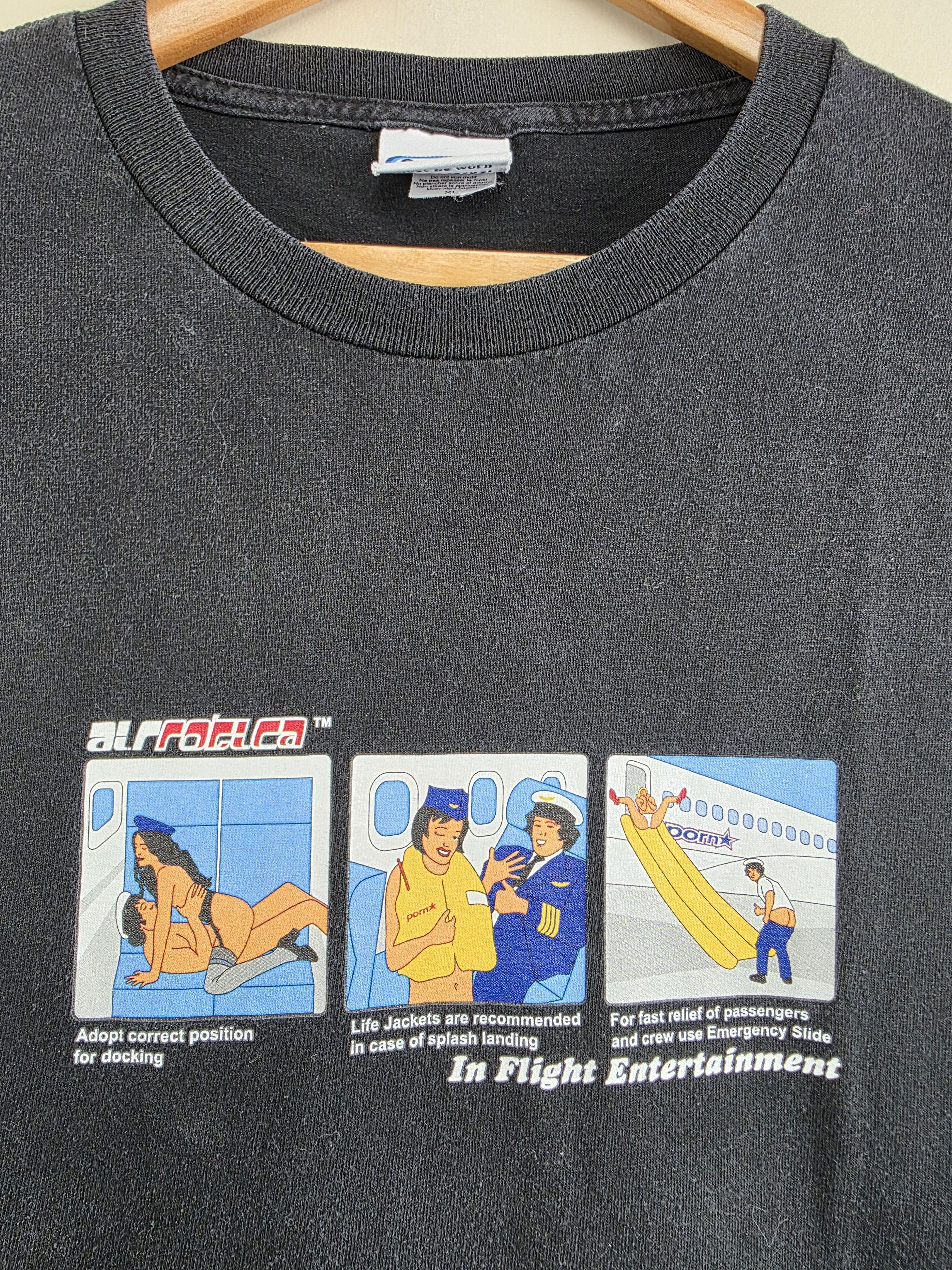 Band Tees × Flip Skateboards × Vintage 90s Pornstar Airotica XL 23" 30" Size US XL / EU 56 / 4 - 3 Thumbnail