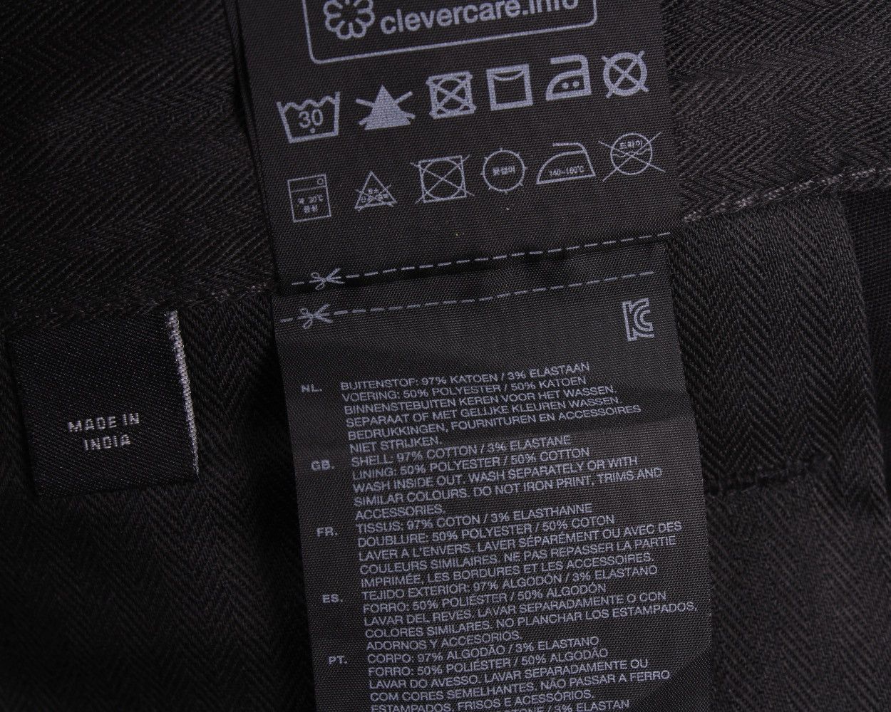 G-Star G-STAR RAW Bronson Slim Black Chino Pants Size US 30 / EU 46 - 20 Thumbnail