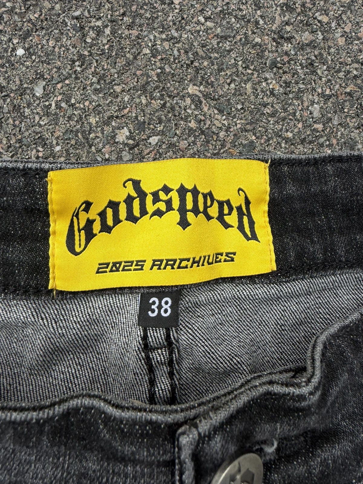 Godspeed Godspeed Patchwork Denim Shorts V2 Black Size US 38 / EU 54 - 3 Thumbnail