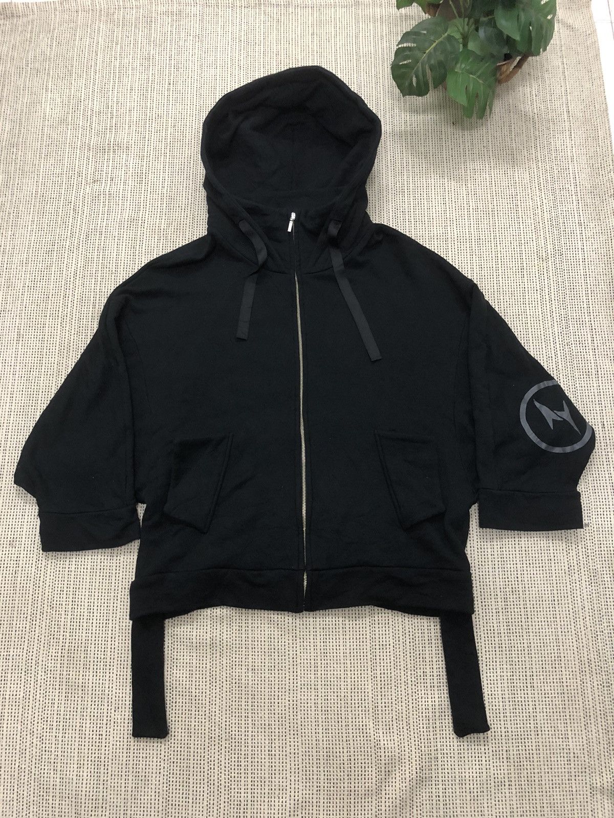Japanese Brand × Silhouette Avantgarde - Raf Simon Like F16 Silhouette Bat Wing Hoodie Size US S / EU 44-46 / 1 - 2 Thumbnail