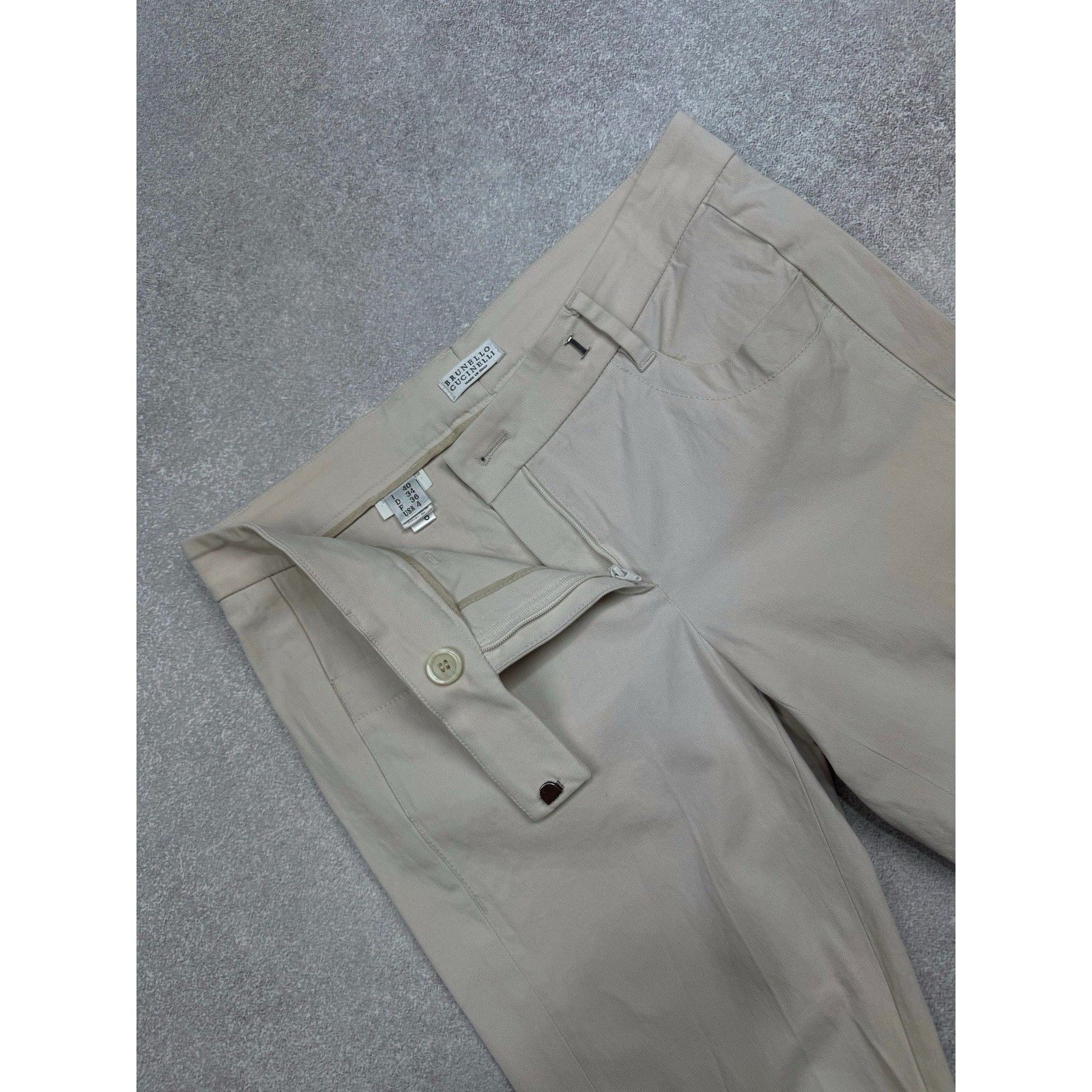Brunello Cucinelli Brunello Cucinelli Womens Cotton Formal Skinny Trouser Pants Size 27" / US 4 / IT 40 - 4 Thumbnail