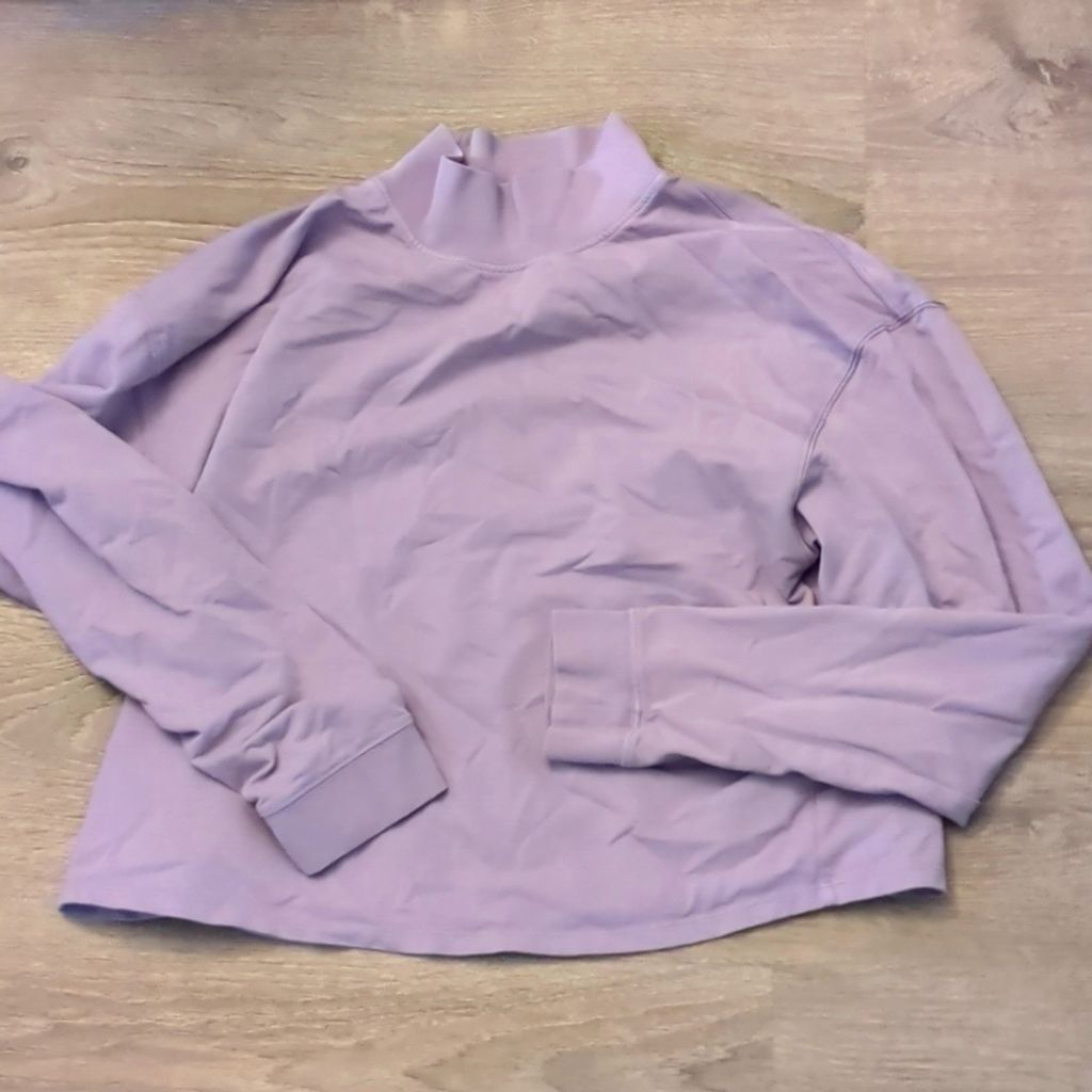 Outdoor Voices Outdoor voices lavender mock neck long sleeve top size XL Size XL / US 12-14 / IT 48-50 - 1 Thumbnail