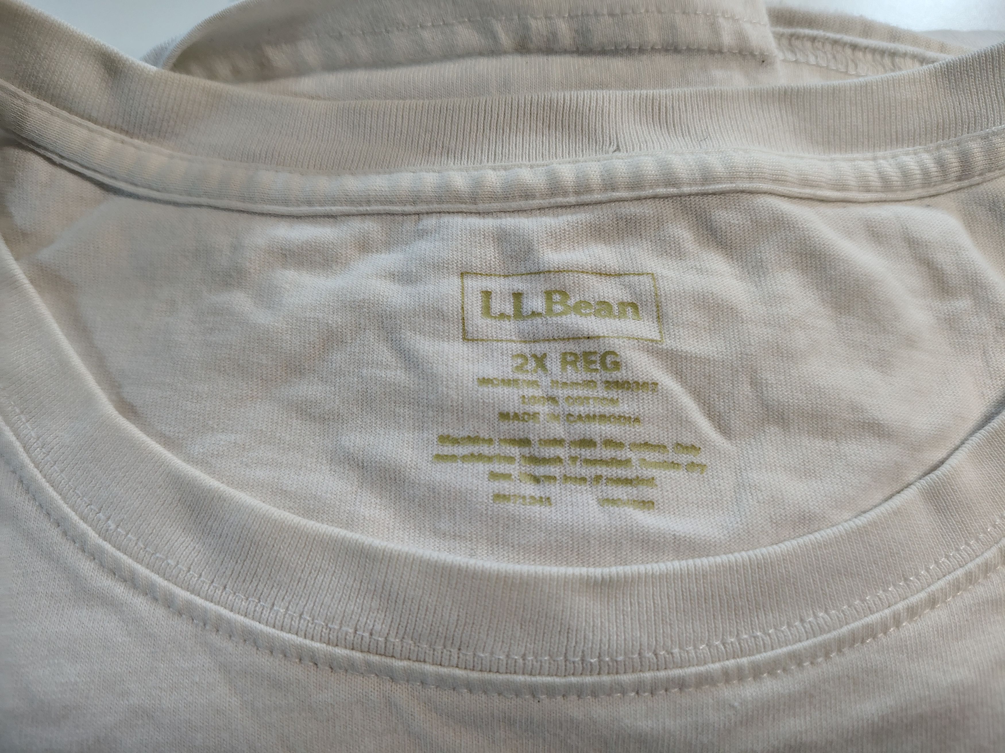 L.L. Bean Women's XXL Plain White Short Sleeve L.L. Bean T-Shirt Size XXL / US 16-18 / IT 52-54 - 2 Thumbnail