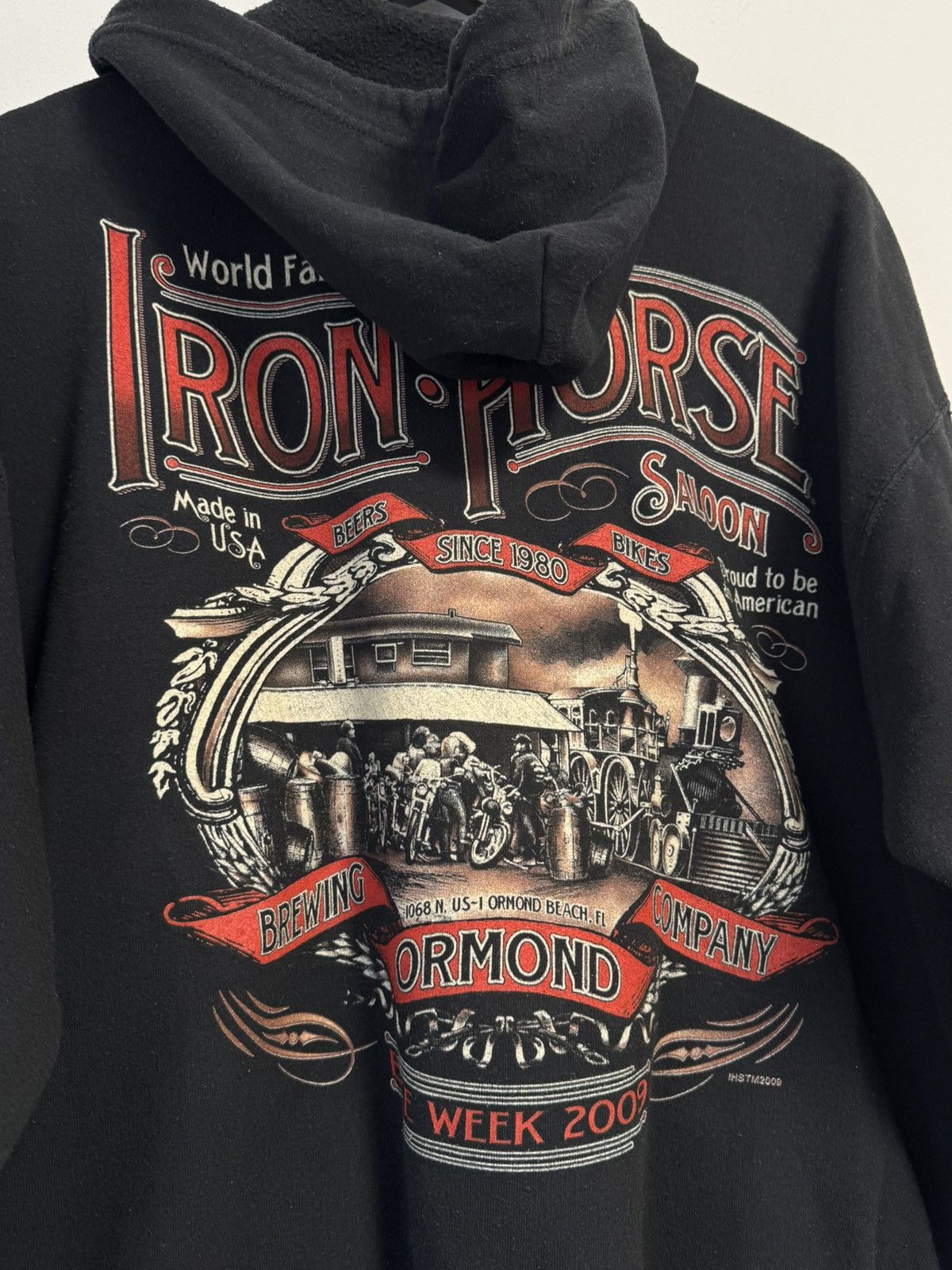 Iron Horse 2009 Bike week Zip hoodie Vintage