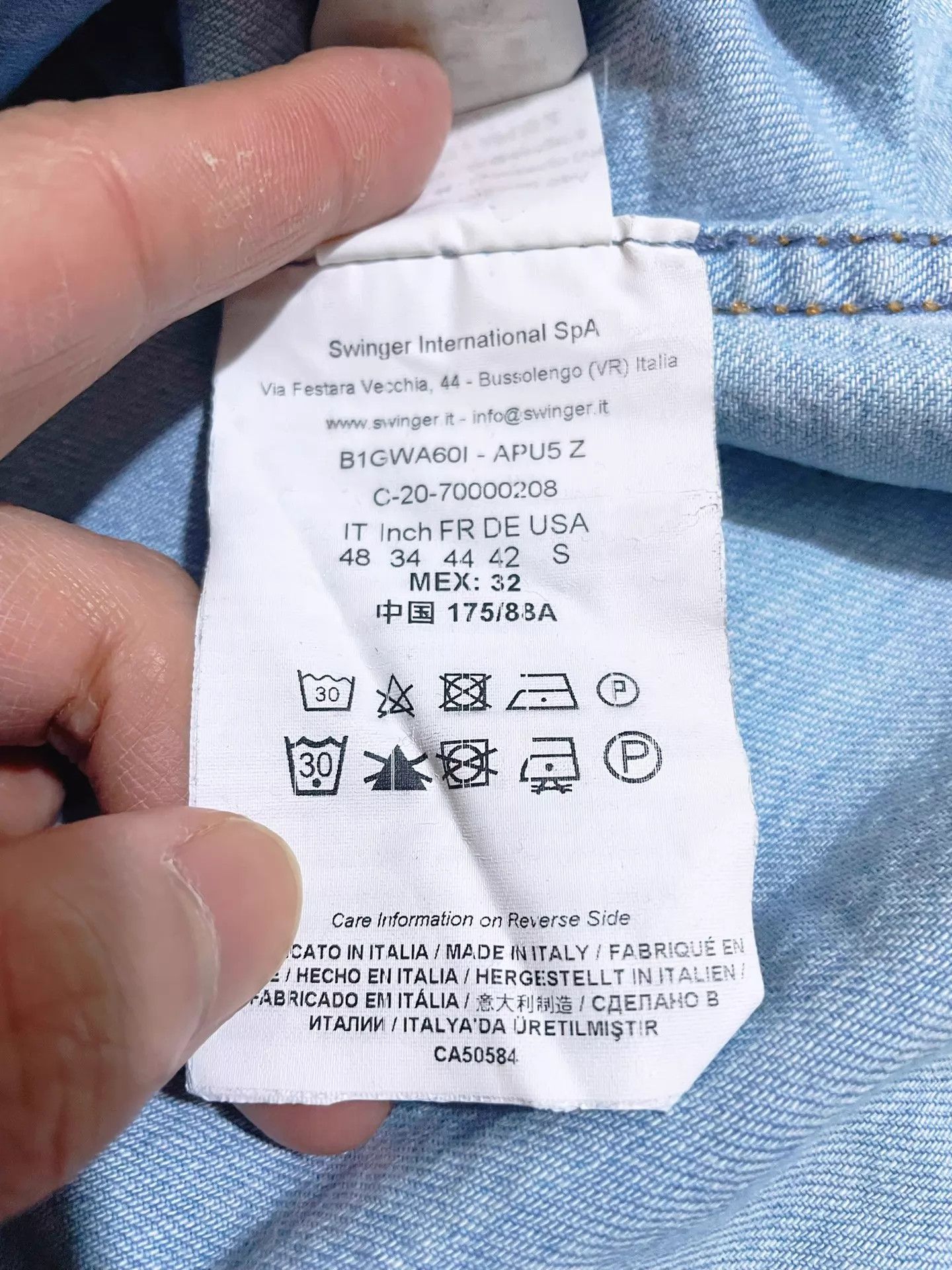 Versace Versace Denim Shirt-Jacket Gold Dog Tag Buttons S Size US S / EU 44-46 / 1 - 8 Thumbnail