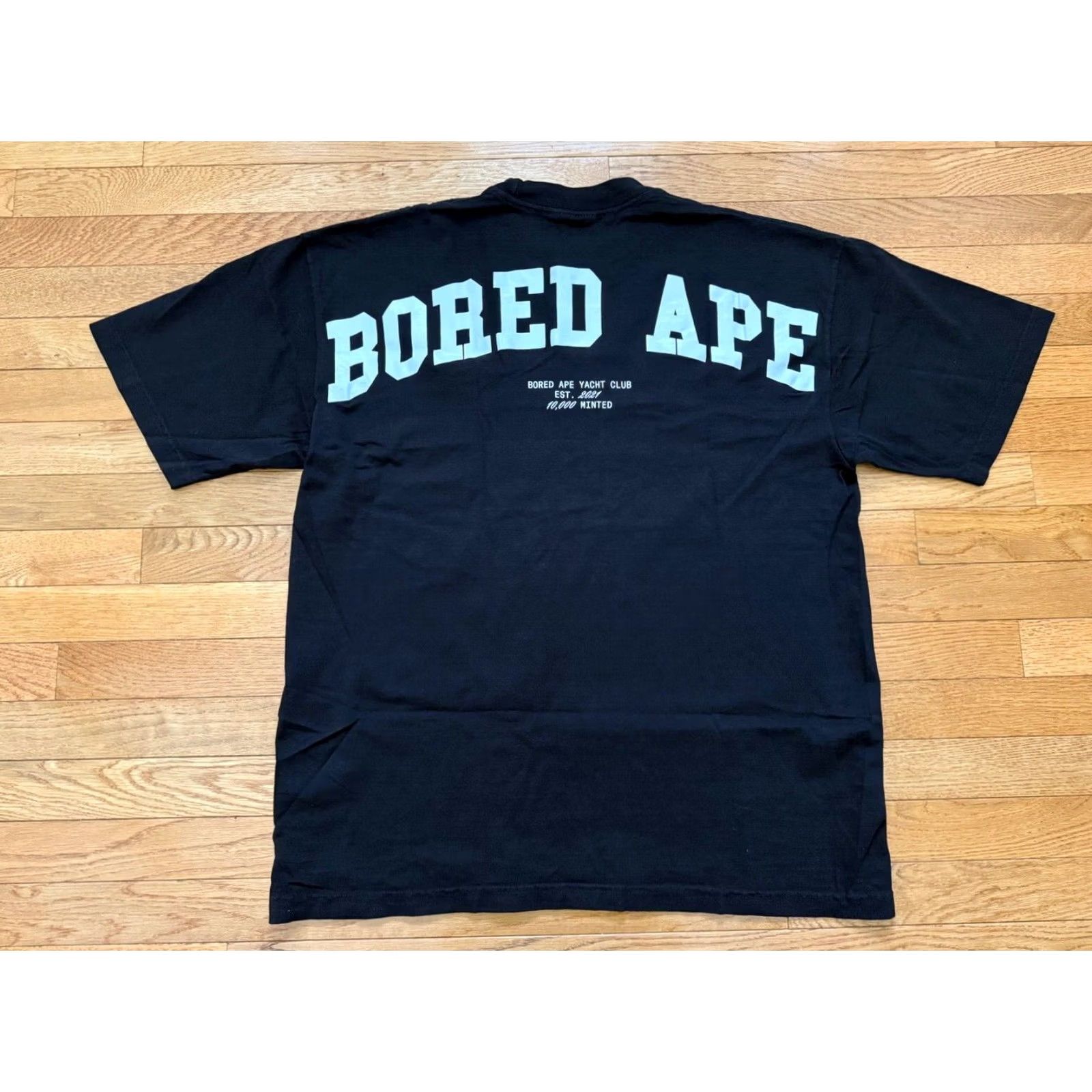 Vintage BAYC Bored Ape Yacht Club "BORED UNIVERSITY" Tee Shirt Men’s L Black Short Sleeve Cotton NWOT Size US L / EU 52-54 / 3 - 2 Thumbnail