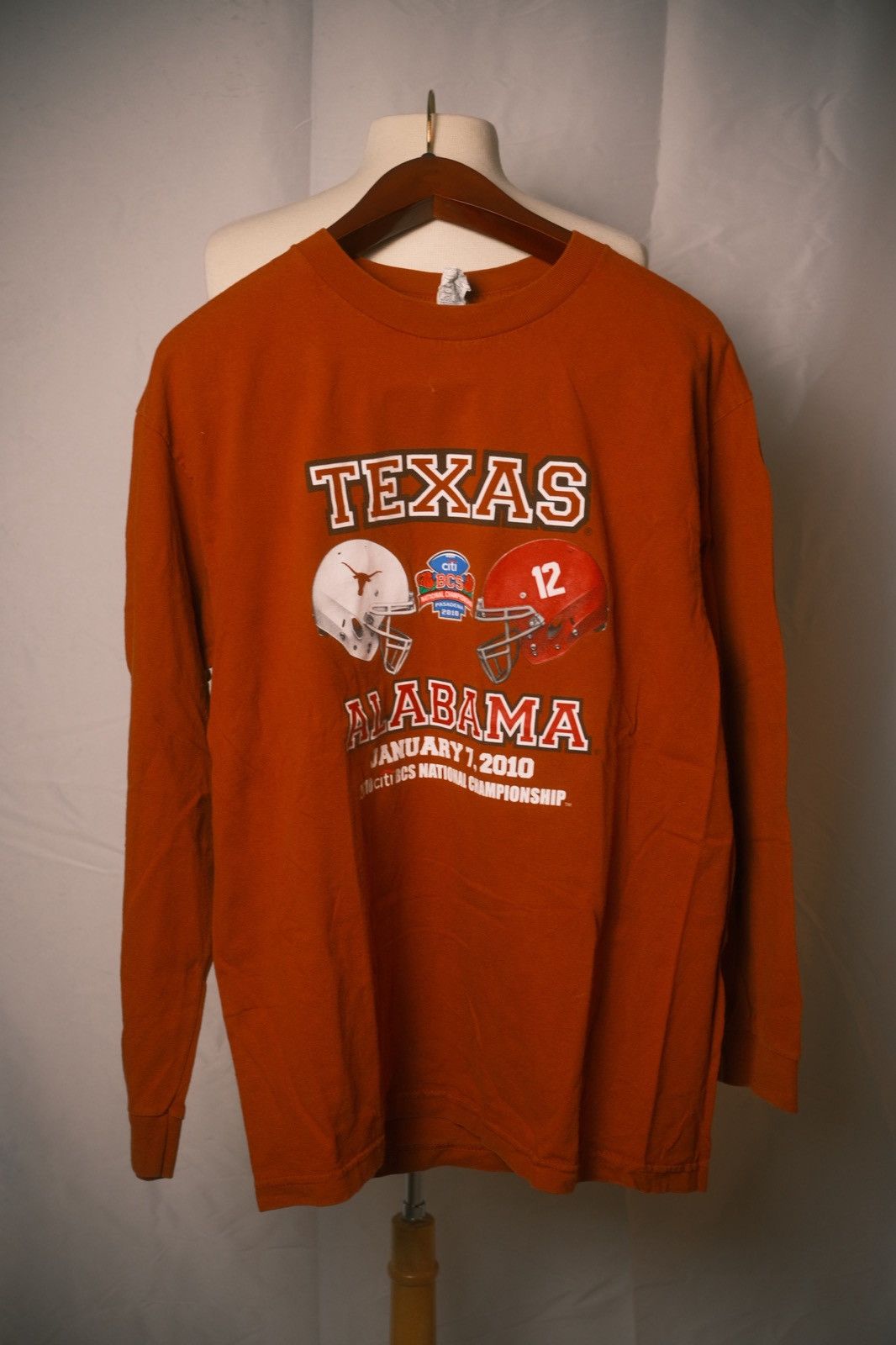Alstyle Texas vs Alabama 2010 BCS National Championship Long Sleeve Size US L / EU 52-54 / 3 - 4 Thumbnail
