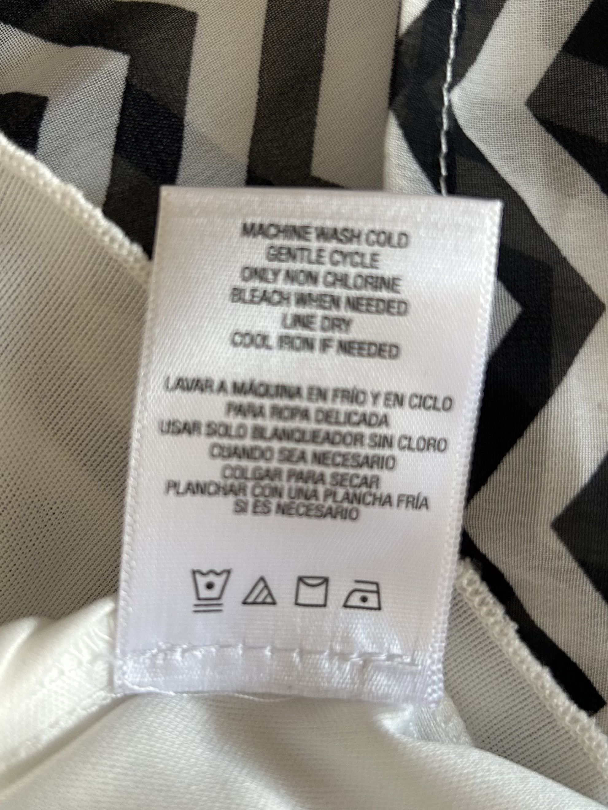 Other Black White Chevron Print Blouson Dress Summer Beach Bongo M Size M / US 6-8 / IT 42-44 - 8 Thumbnail