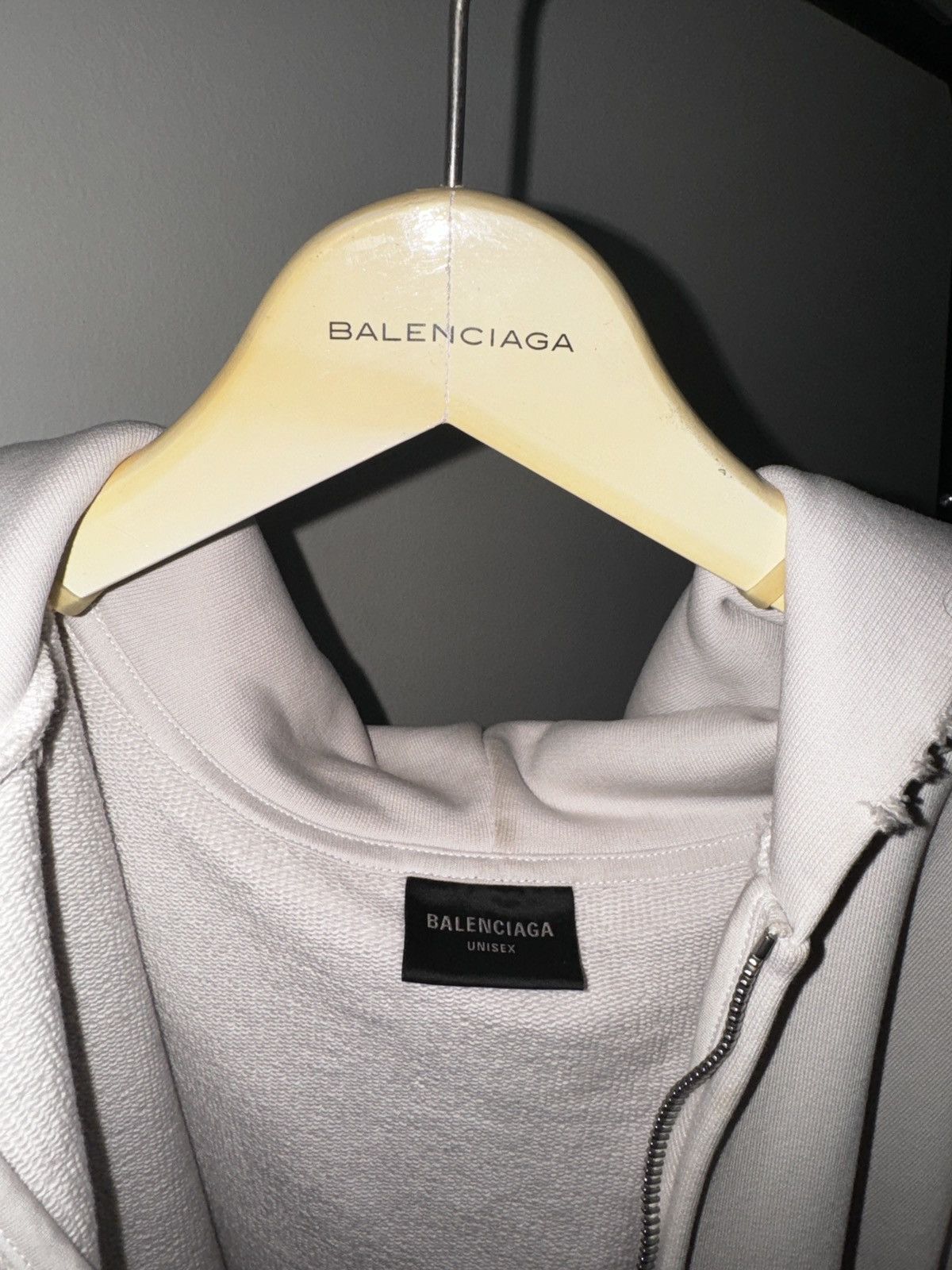 Balenciaga BALENCIAGA STENCIL TYPE ZIP-UP HOODIE Size US L / EU 52-54 / 3 - 3 Thumbnail