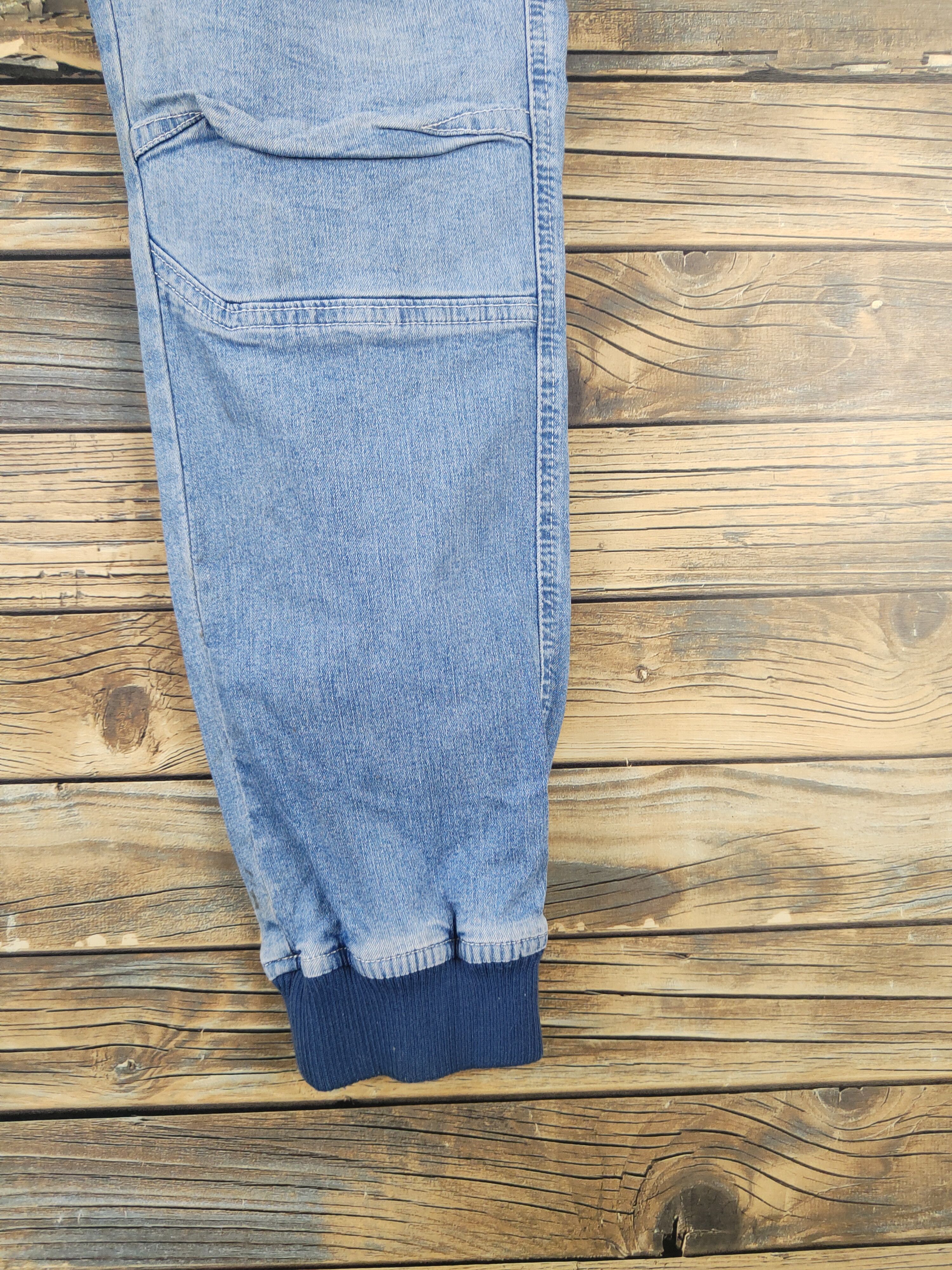 Japanese Brand Toraichi Blue Distressed Ripped Jogger Jeans #W1998 Size US 32 / EU 48 - 7 Thumbnail