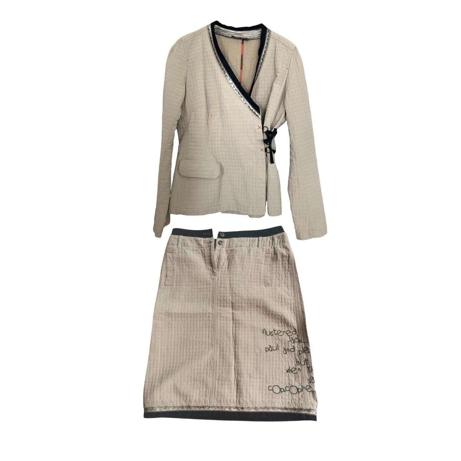 Cop Copine The Cop Copine Neutral Kimono Set Size 32" / US 10 / IT 46 - 3 Thumbnail