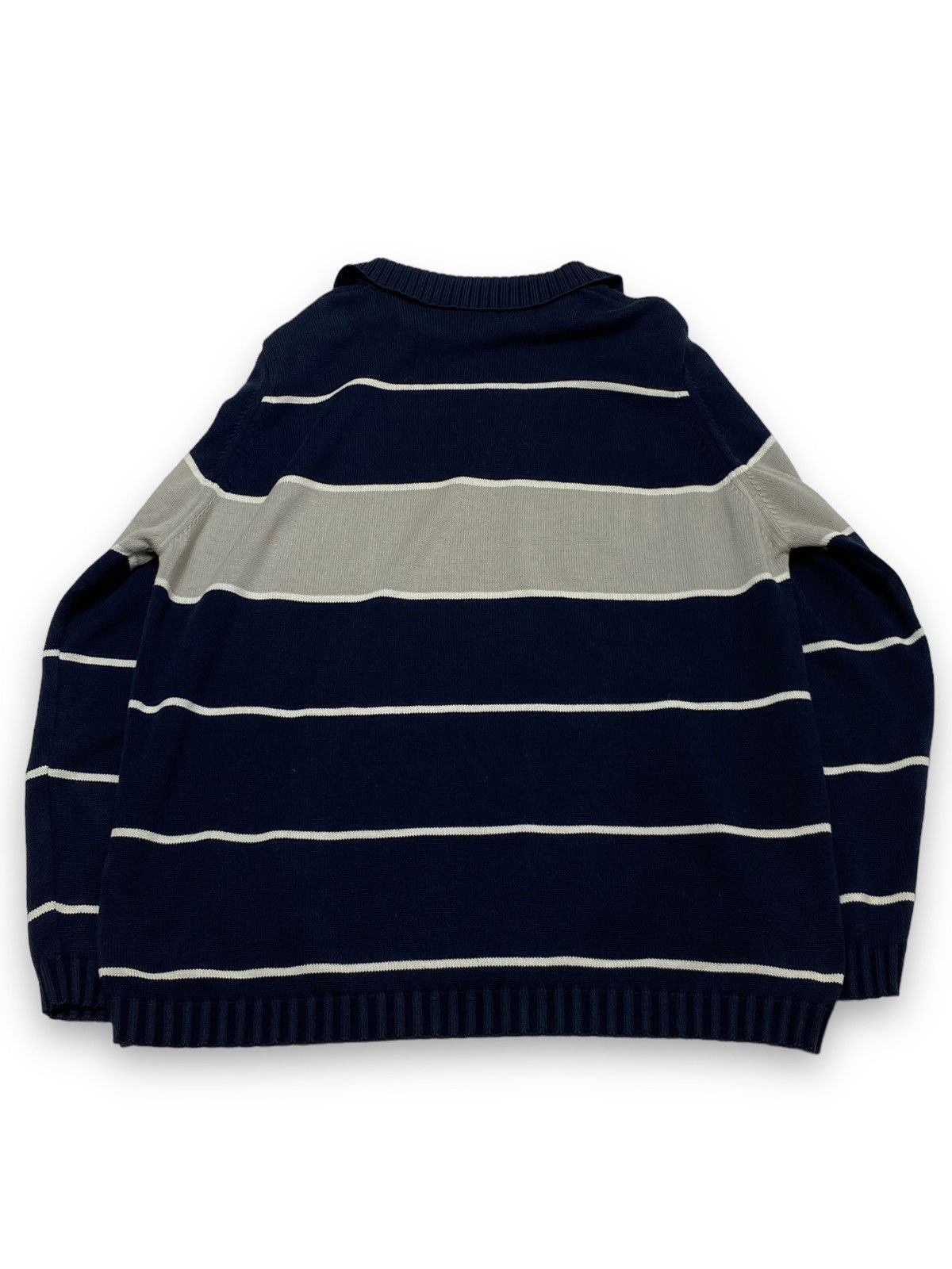 Lacoste 90s Vintage LACOSTE Rugby Sweatshirt Navy Collar Size US L / EU 52-54 / 3 - 5 Thumbnail