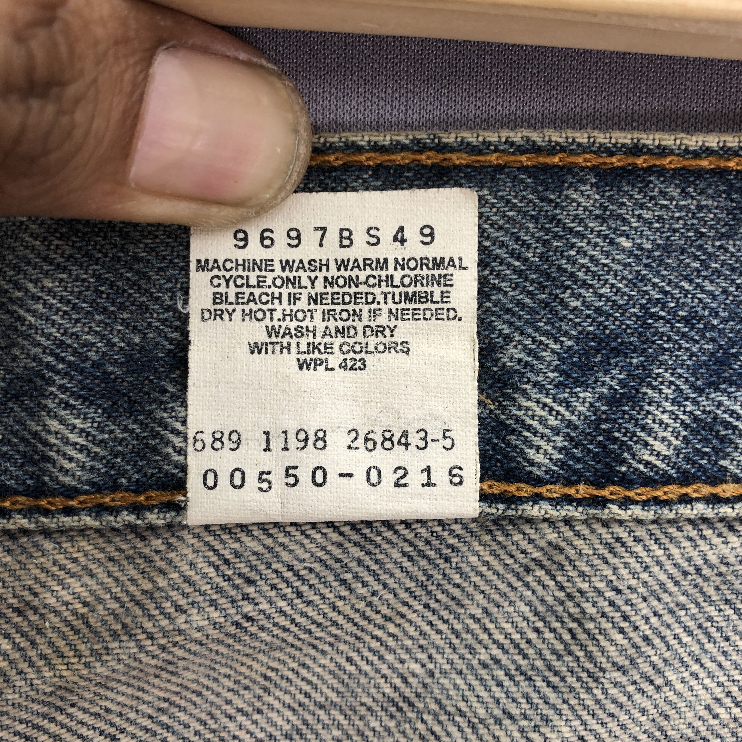 Levi's Vintage 90s Baggy Levis 550 Jeans Mud Dirty Levi's Denim Size US 34 / EU 50 - 7 Thumbnail