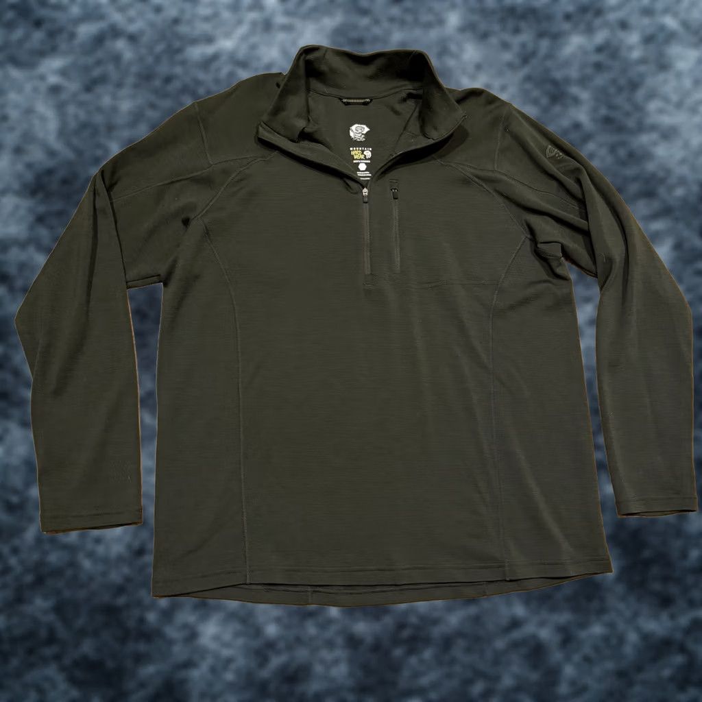 Mountain Hardwear Mountain Hardwear Cusco Merino Wool Pullover 1/2 Zip Sweater Men’s XL Green Size US XL / EU 56 / 4 - 1 Thumbnail