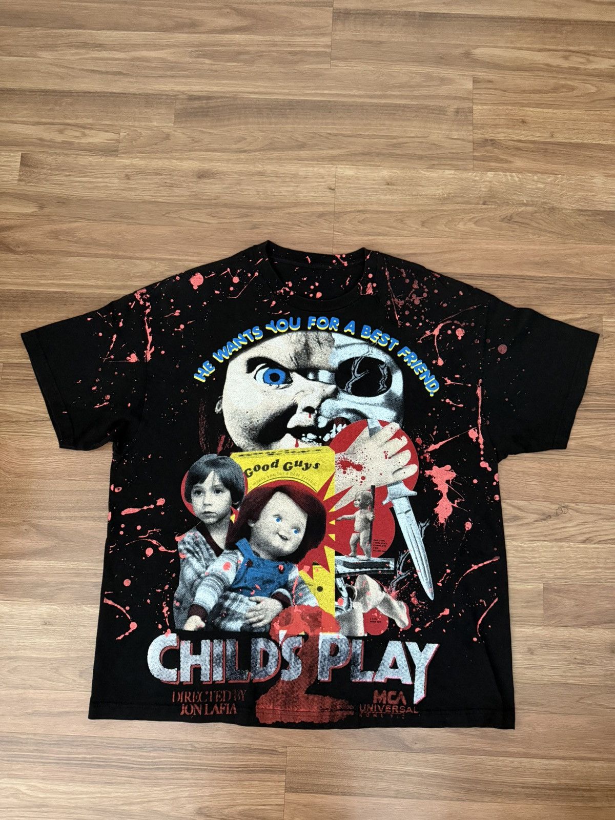 Vintage vintage vtg childs play 1998 tv promo t shirt chucky Size US XXL / EU 58 / 5 - 1 Thumbnail