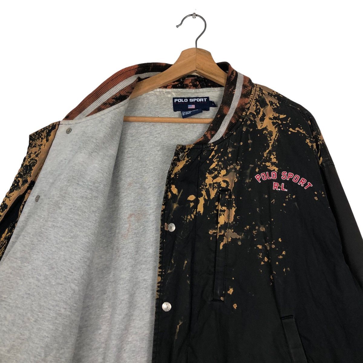 Japanese Brand 🔥Vintage Bomber Jacket Polo Sport Ralph Lauren Acid Wash Size US L / EU 52-54 / 3 - 12 Thumbnail