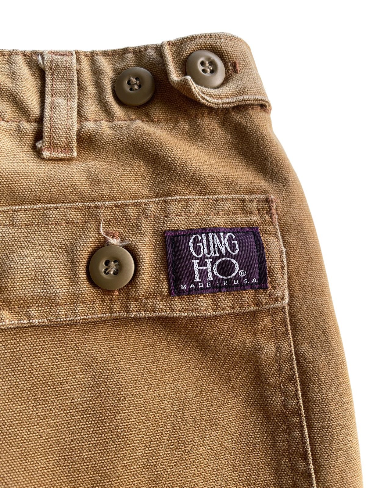 The Workers Club Gung Ho Camp Trousers Baker Pants (Faded Duck Brown) Size US 32 / EU 48 - 6 Thumbnail