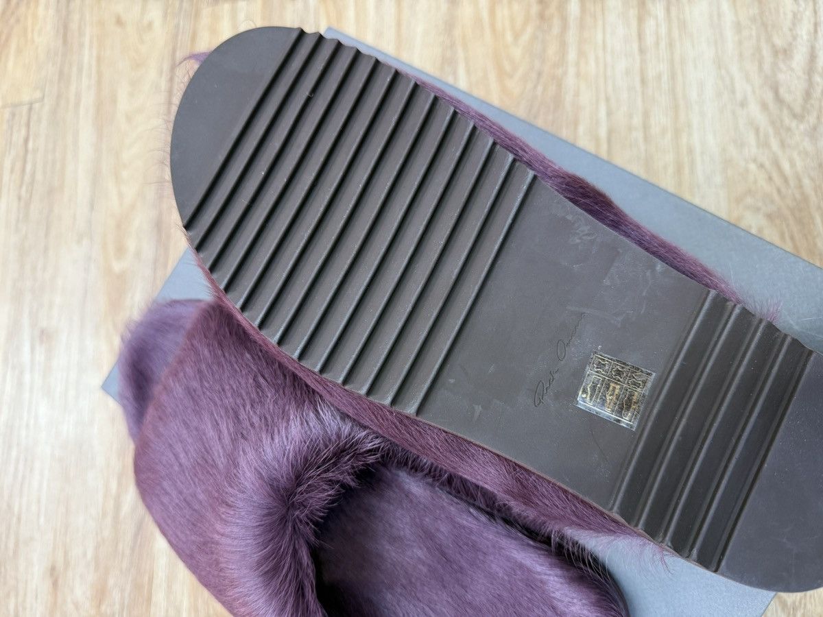Rick Owens Rick Owens Amethyst Pony Hair Granolas Slides Size US 9.5 / EU 42-43 - 7 Thumbnail