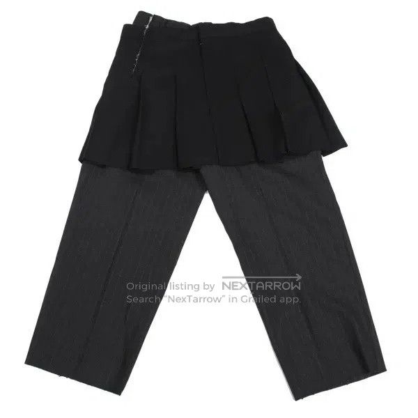 Comme des Garcons Comme Des Garcons size S Black Retro Striped Fake Pants Size 23" - 3 Thumbnail