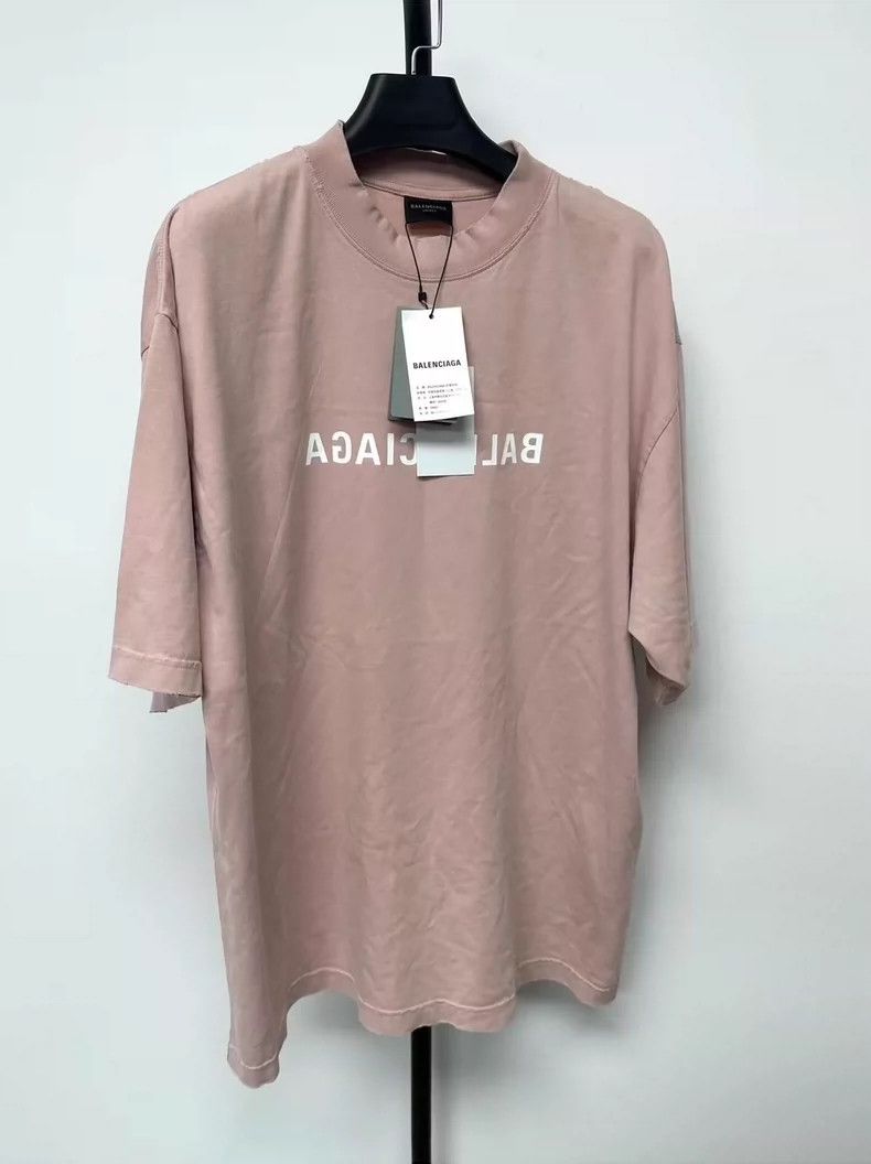 Balenciaga Balenciaga Monogrammed Crew Neck Pullover Short Sleeve Dro Size US M / EU 48-50 / 2 - 1 Thumbnail