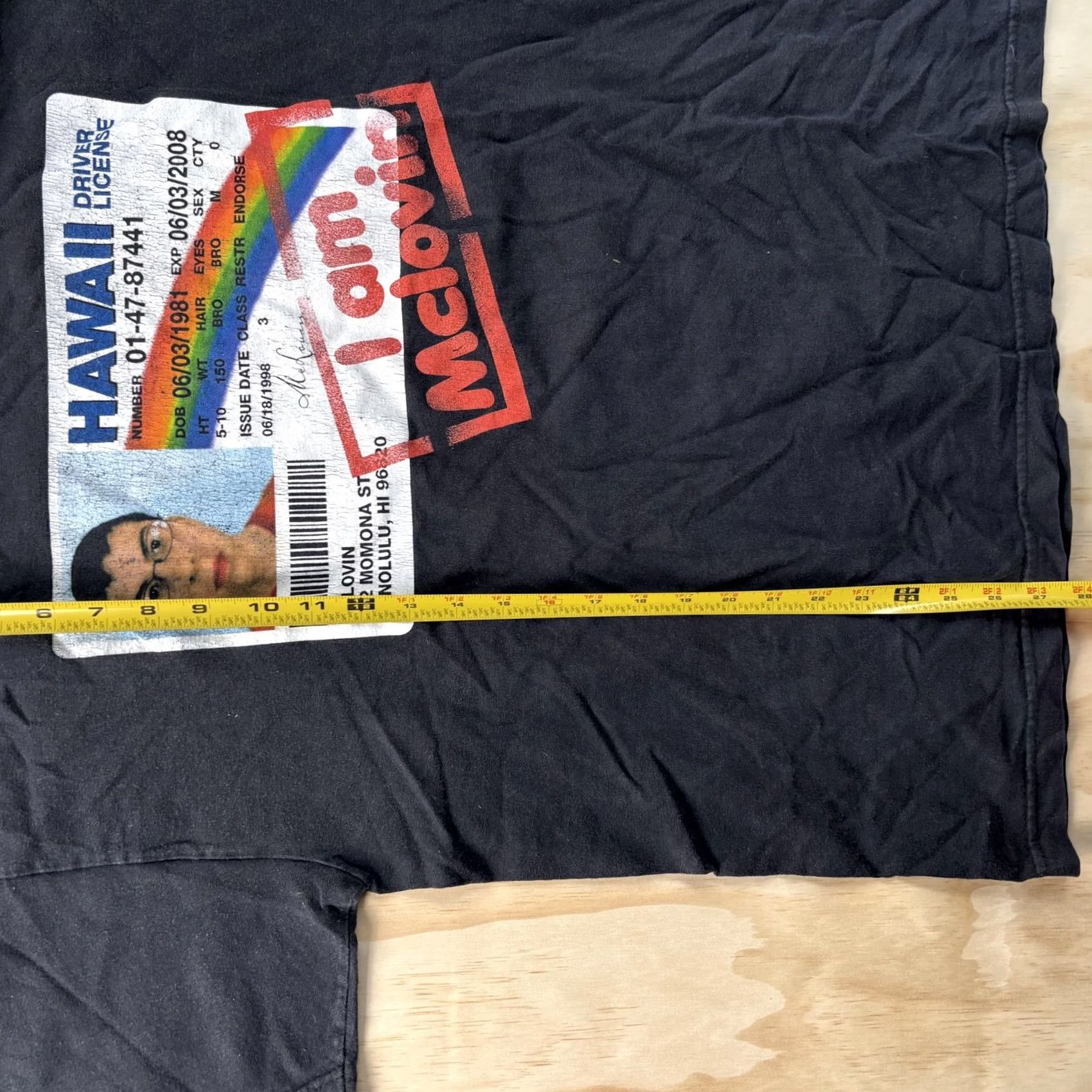 Vintage Superbad McLovin I Am McLovin Shirt Mens Large Black Hawaii ID Graphic Tee Size US L / EU 52-54 / 3 - 3 Thumbnail