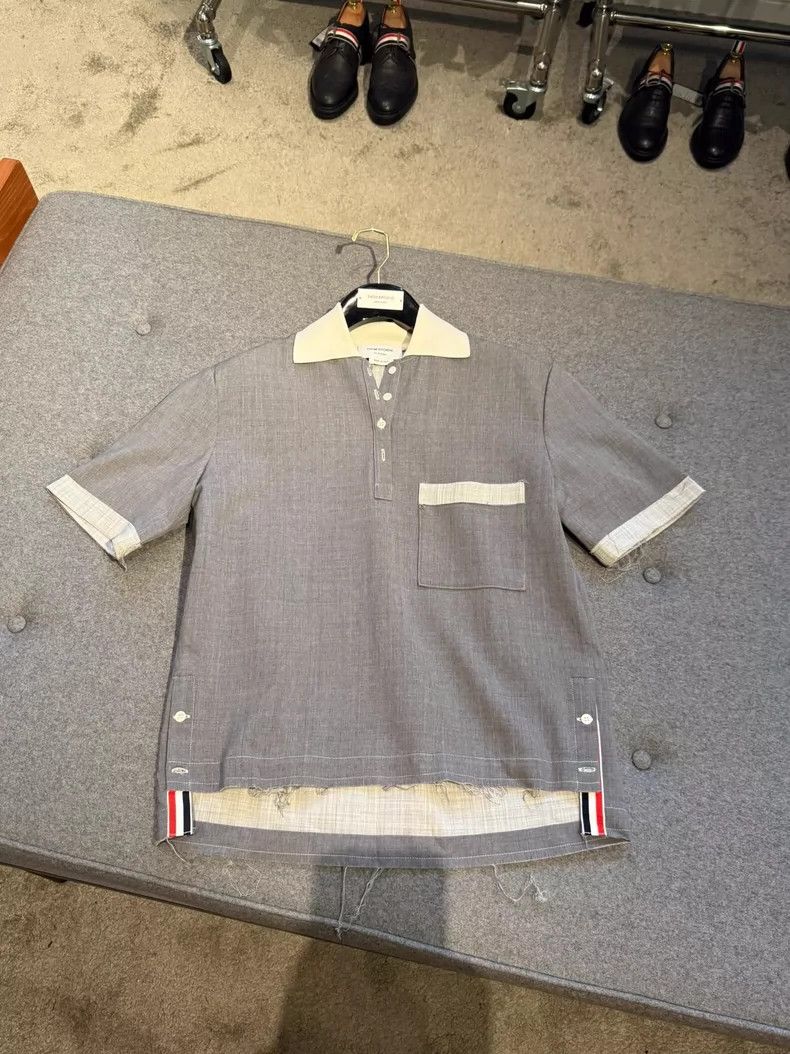 Thom Browne Thom browne Short-sleeved Polo shirt 2503-Nextarrow Size M / US 6-8 / IT 42-44 - 3 Thumbnail