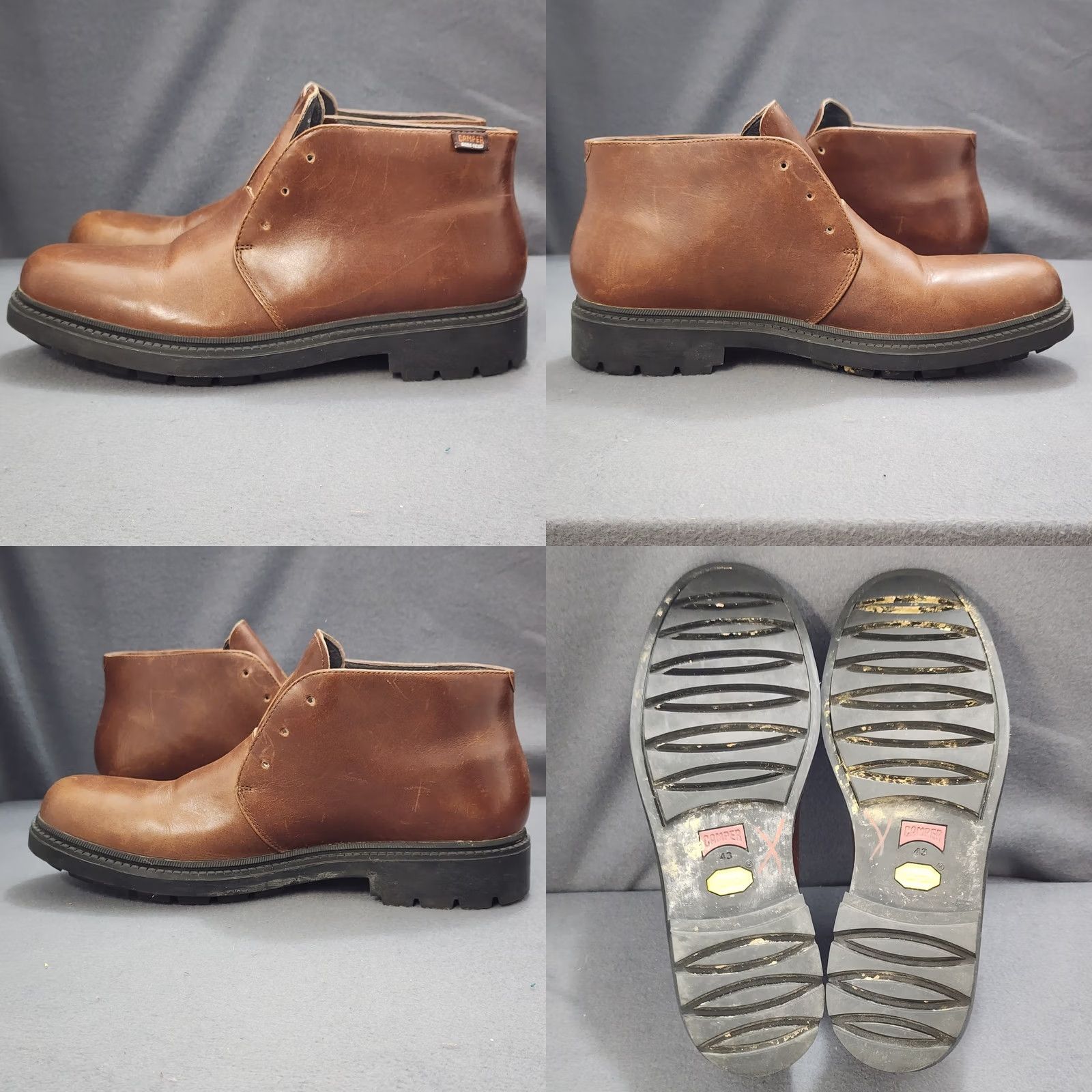 Camper Camper Mens Boots Chukka Leather 10 Brown Mens Shoes Size US 10 / EU 43 - 8 Thumbnail