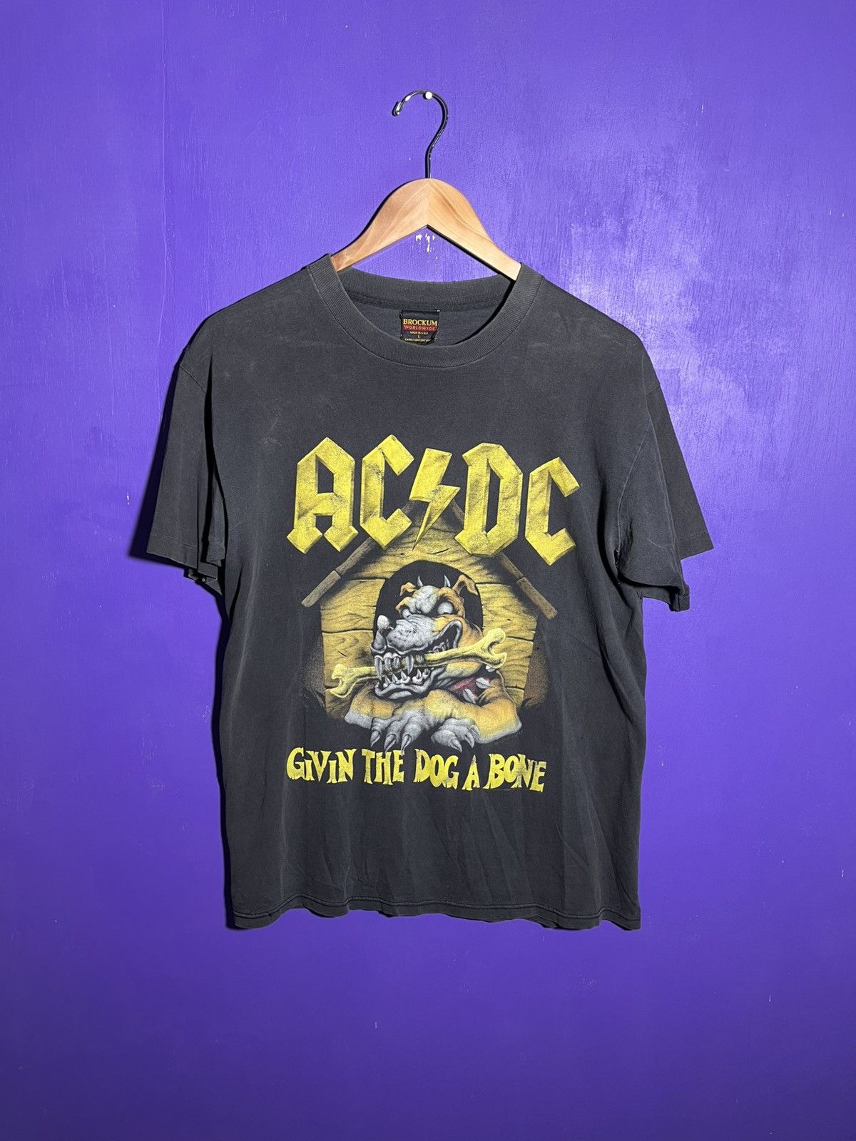Band Tees × Vintage Vintage 90s AC/DC give the dog a bone tour tee Size US L / EU 52-54 / 3 - 1 Thumbnail
