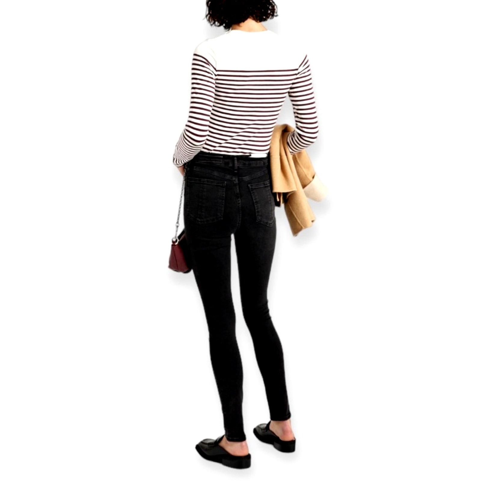 Rag & Bone Rag & Bone Black High-Rise Skinny Jeans | Size 27 Size 27" / US 4 / IT 40 - 5 Thumbnail