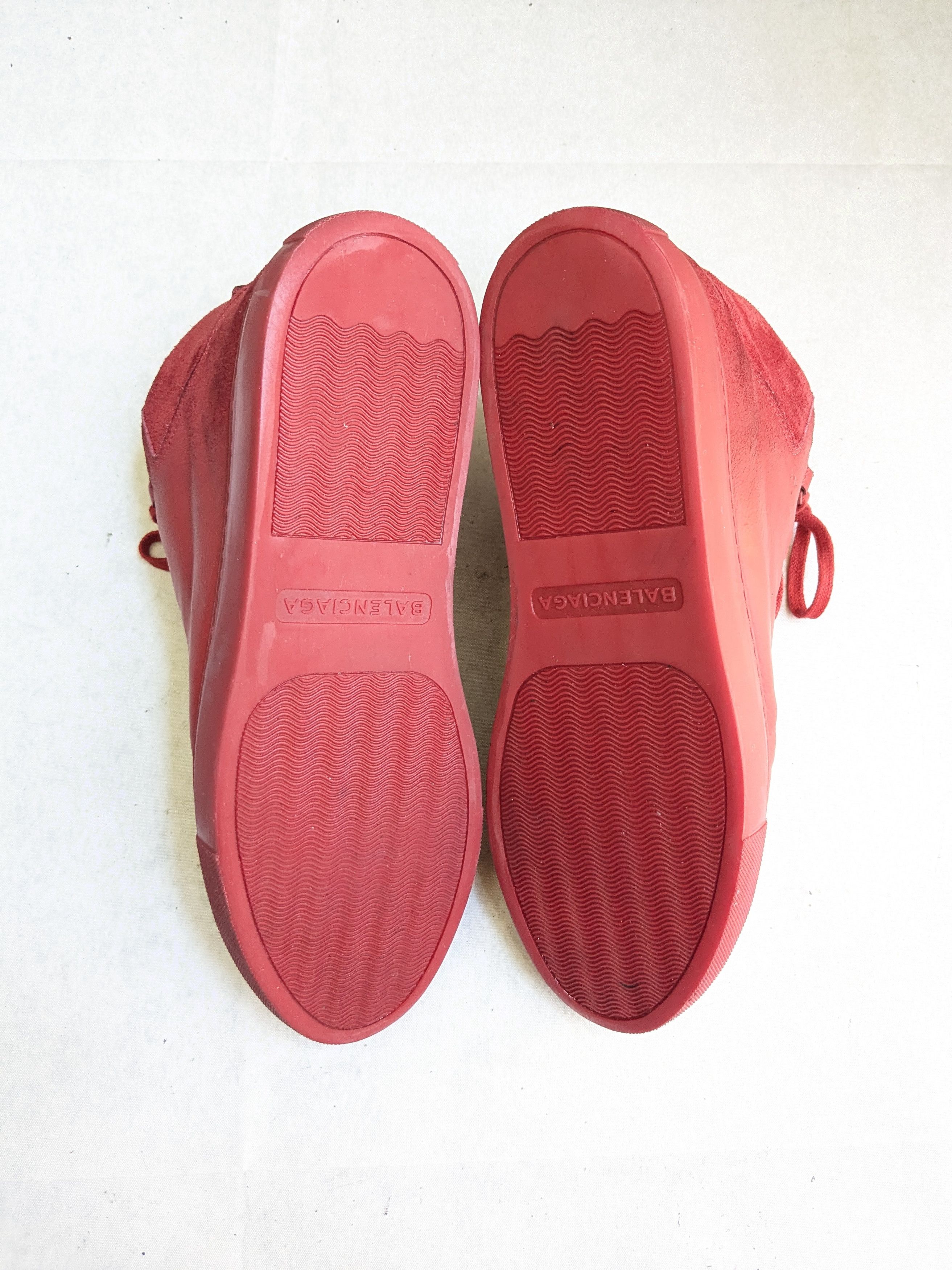 Balenciaga Balenciaga Arena Sneakers Red 10 High Tops Leather Size US 10 / EU 43 - 20 Thumbnail