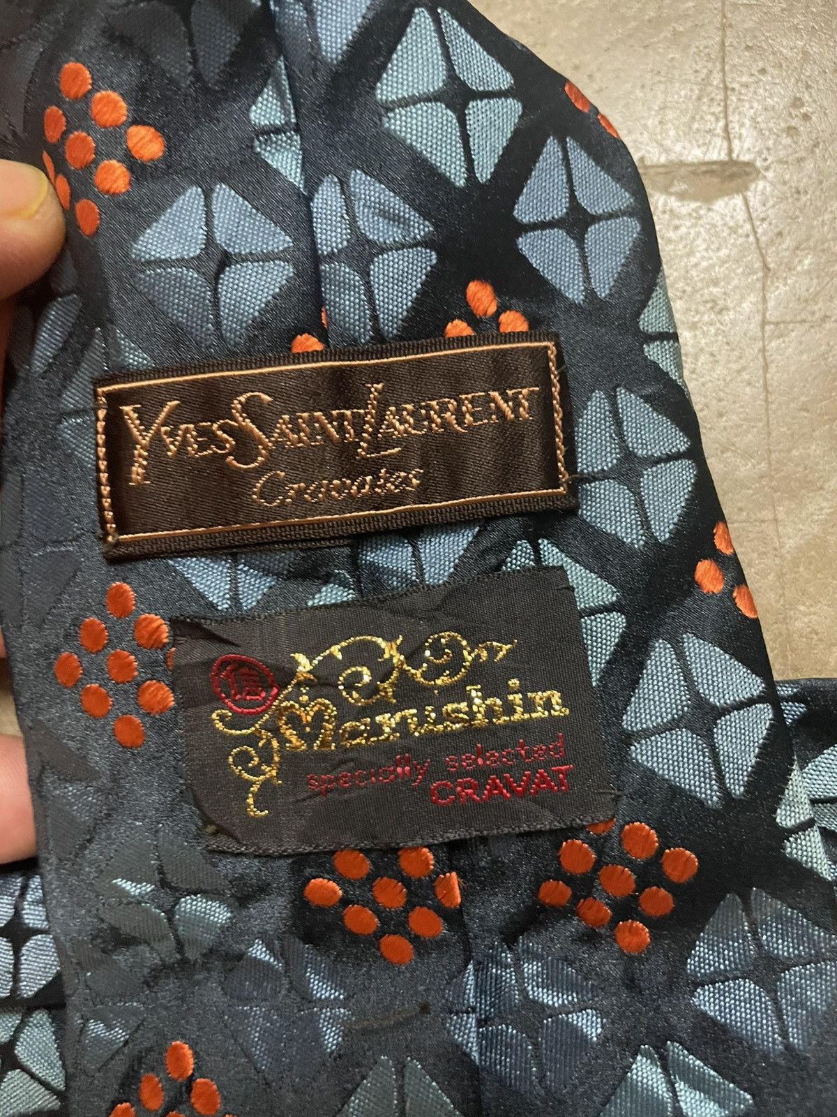 Yves Saint Laurent Ysl Yves Saint Lauren Man Necktie Size ONE SIZE - 4 Thumbnail