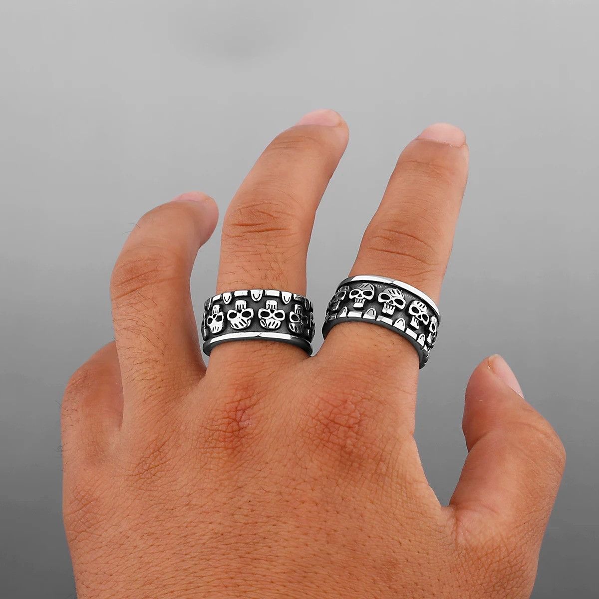 Vintage Unique Skull Ring Size 44 - 1 Thumbnail