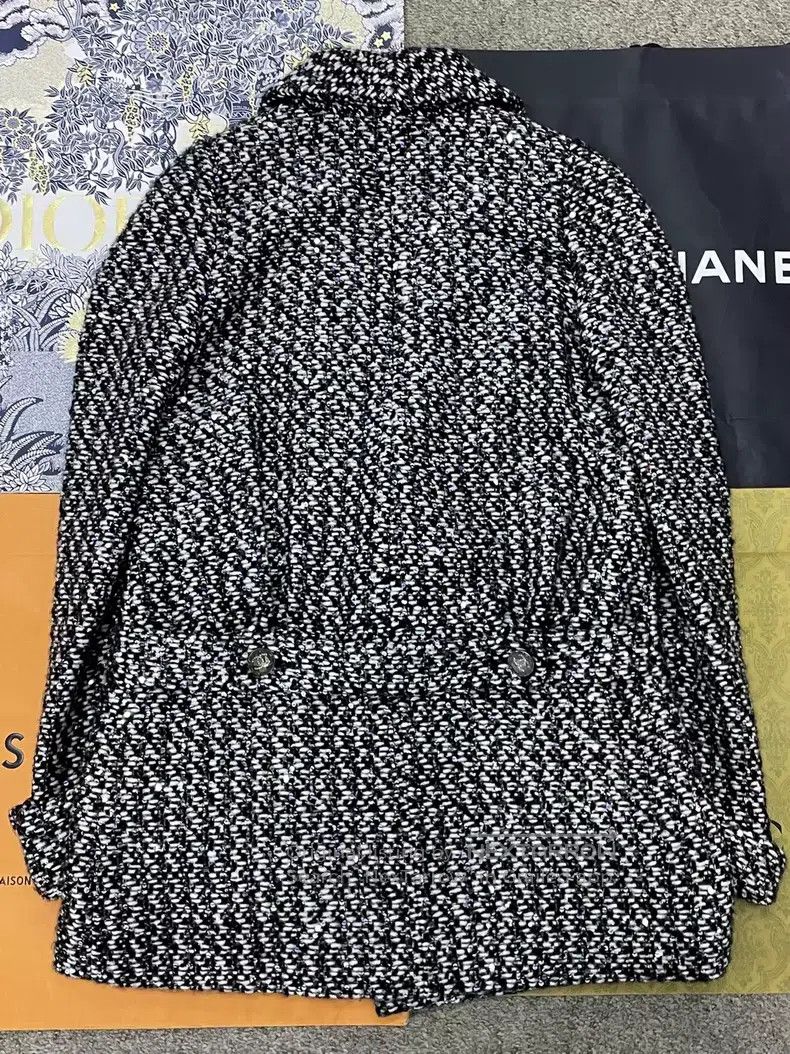Chanel Chanel Black and white sequined tweed lapel double-breaste Size XS / US 0-2 / IT 36-38 - 3 Thumbnail