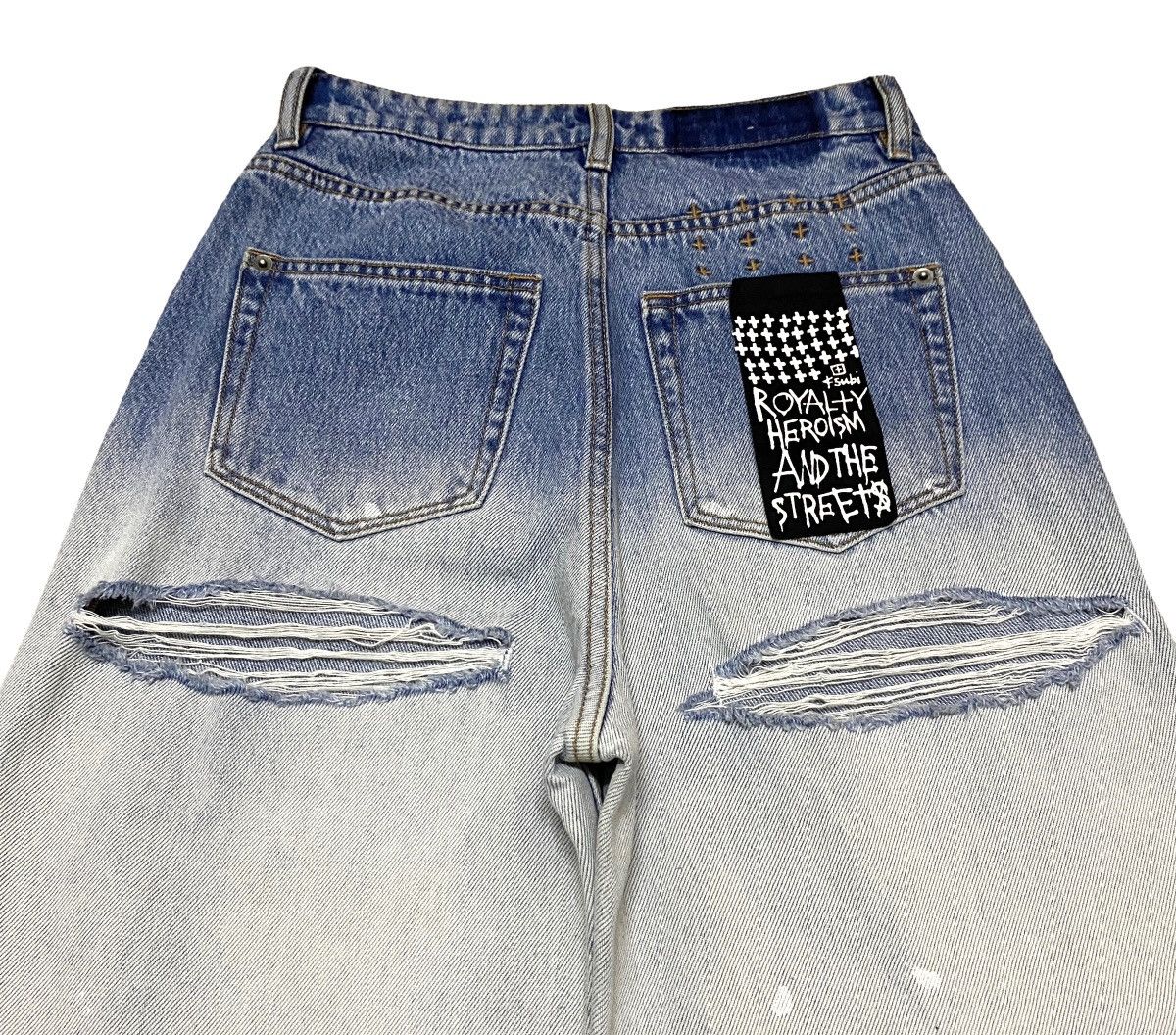 Ksubi Rare Vintage Japanese Brand Ksubi Distressed Jeans 2000s Size US 26 / EU 42 - 4 Thumbnail