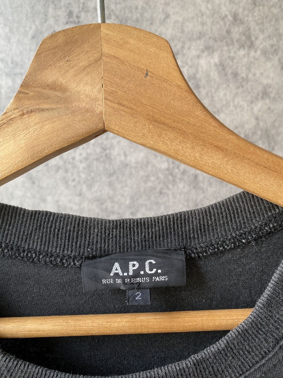 A.P.C. × Japanese Brand A.P.C Faded Black T Shirt Size US M / EU 48-50 / 2 - 7 Thumbnail