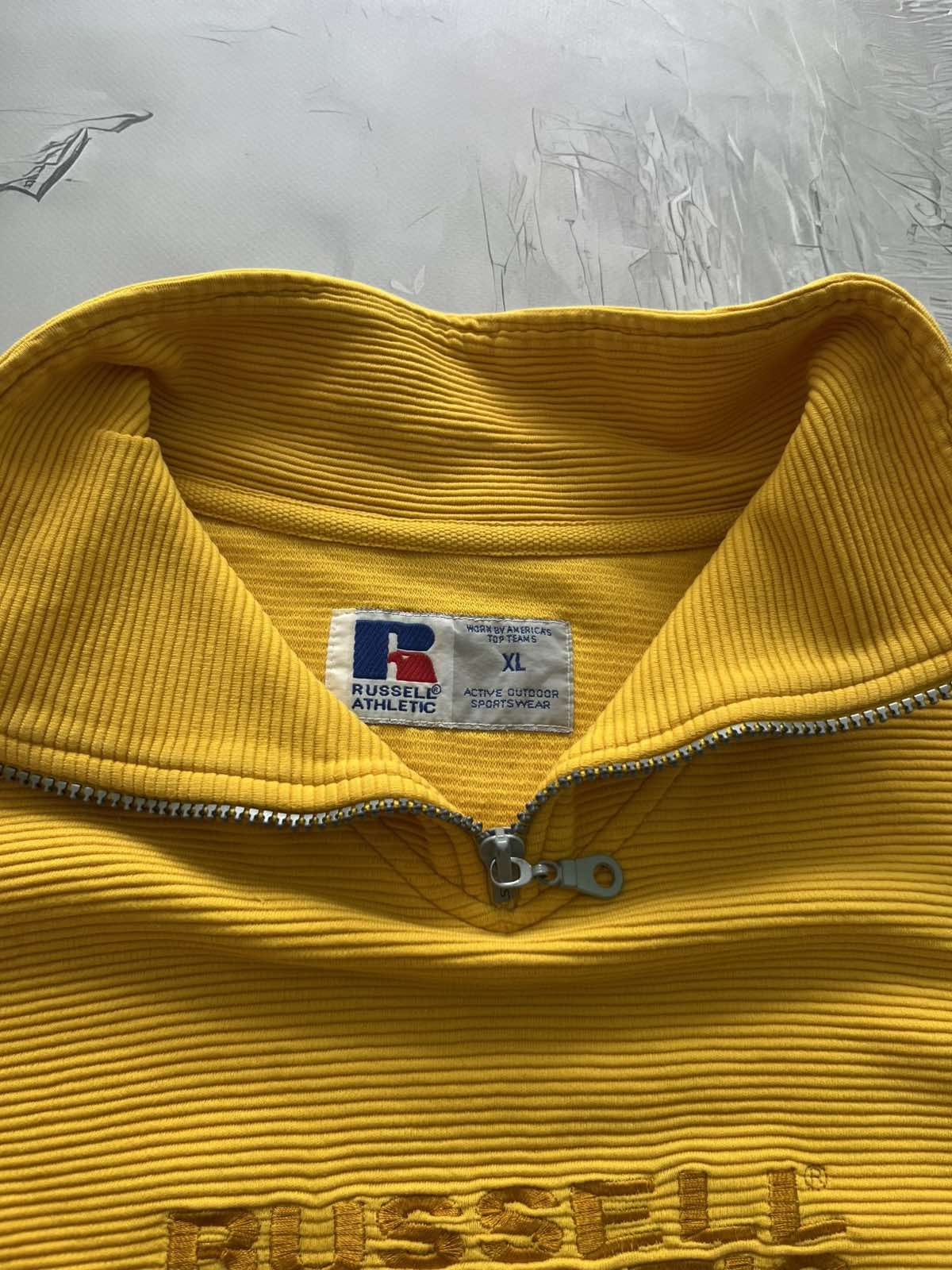 Russell Athletic Russel Athletic Authentic 1/4 Zip Sweatshirt Yellow Strip Size US XL / EU 56 / 4 - 6 Thumbnail