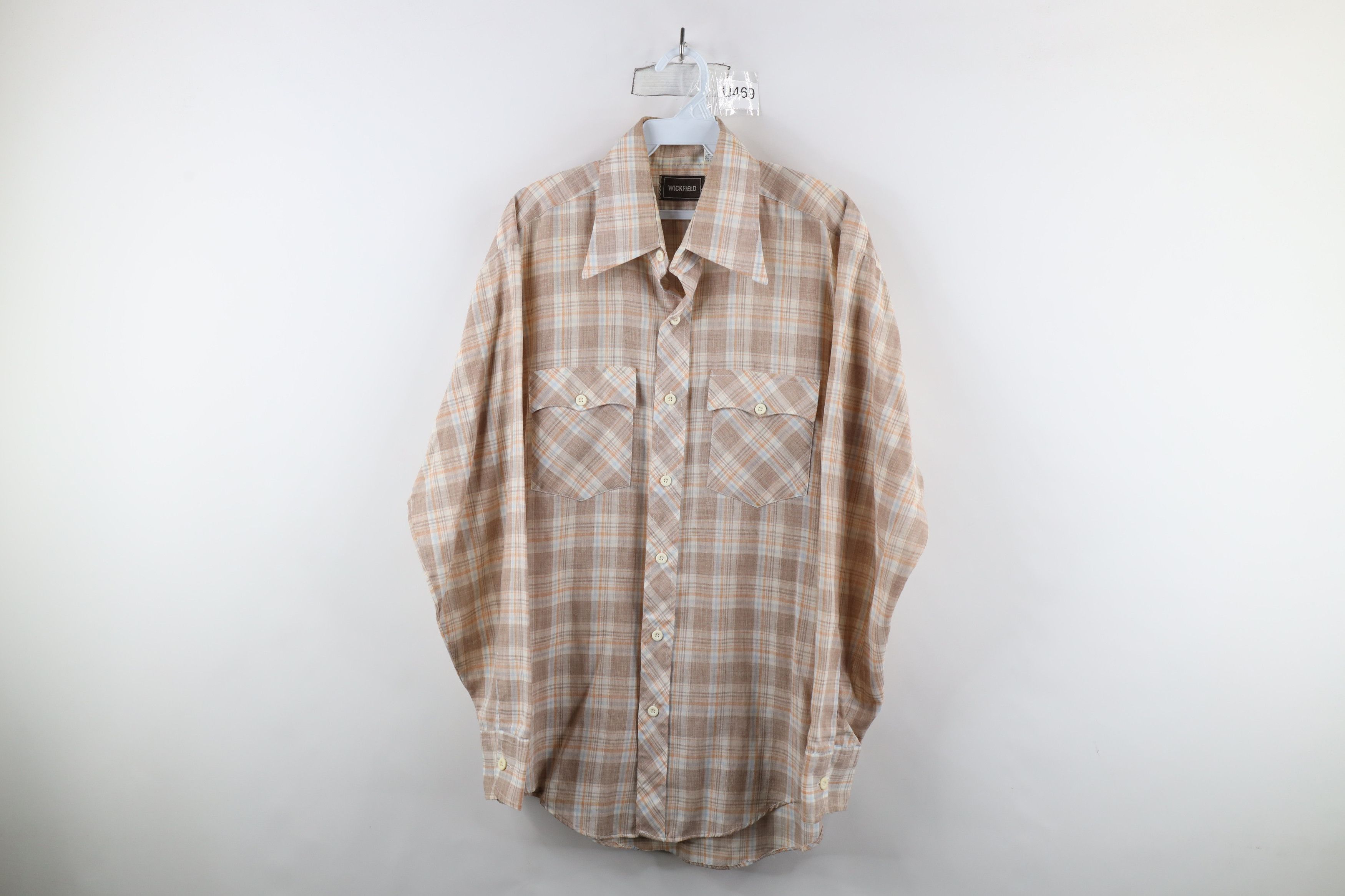 Vintage Vintage 70s Streetwear Rodeo Collared Button Shirt Plaid Size US L / EU 52-54 / 3 - 1 Thumbnail