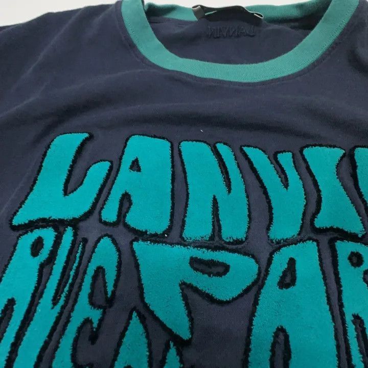 Lanvin Lanvin Black Graphic Print Short Sleeve T-Shirt -2508 Size US L / EU 52-54 / 3 - 7 Thumbnail
