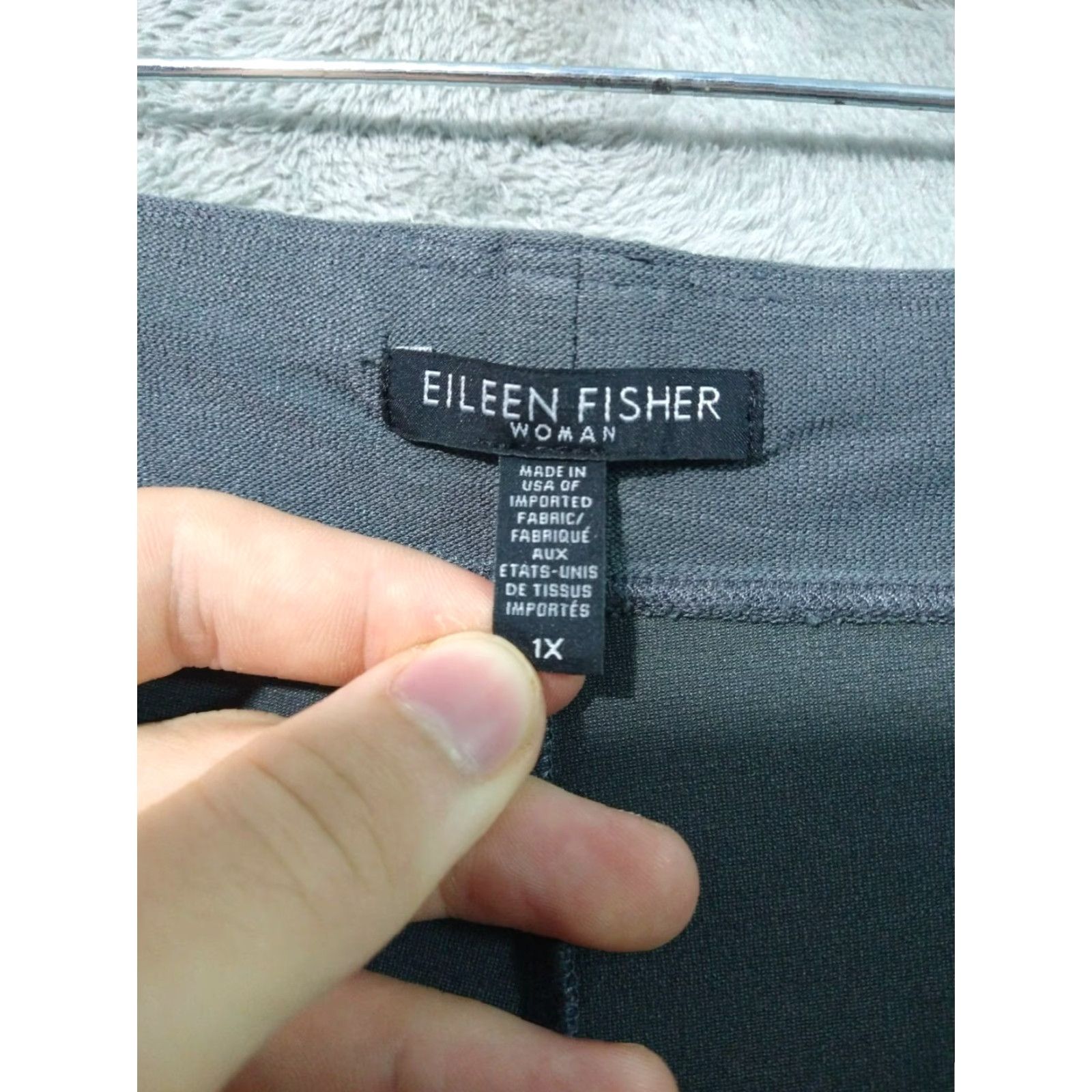 Eileen Fisher Eileen Fisher Pants Womens 1X Gray Crepe Slim Ankle Washable Stretch System Size 40" / US 18 - 7 Thumbnail