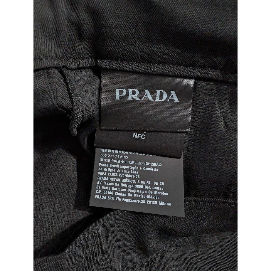 Prada o1rshd1 Gabardine Pants in Nero Size US 34 / EU 50 - 17 Thumbnail