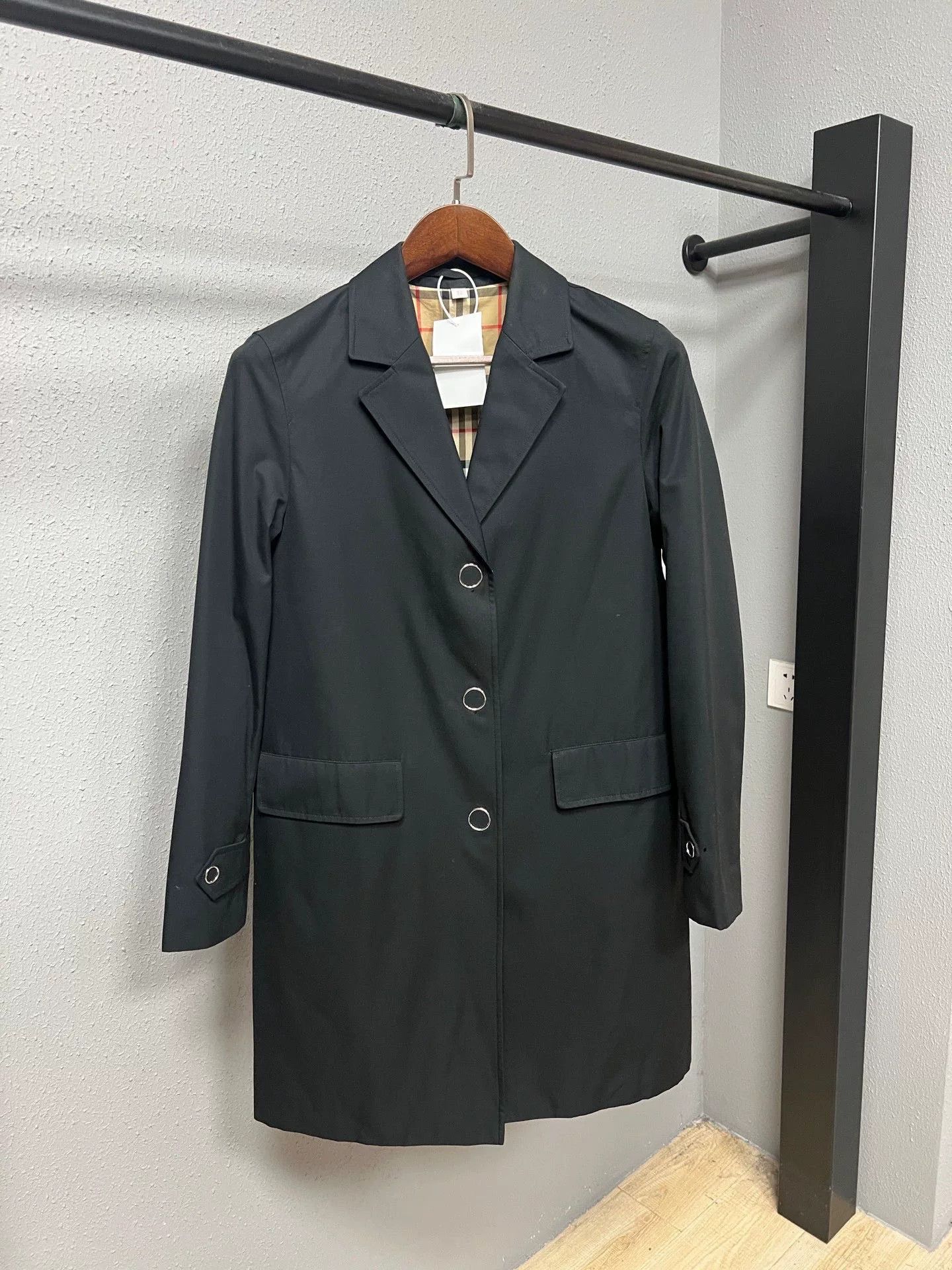 Burberry Burberry Lined All-Over Print Trench Coat Size XXS / US 00 / IT 34 - 1 Thumbnail