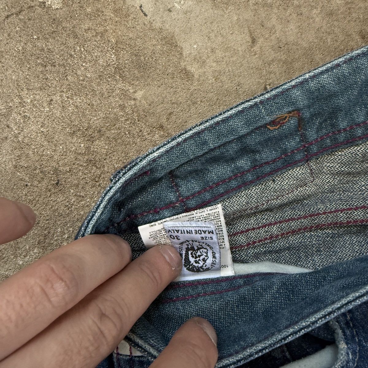 Diesel × Vintage Vintage Y2K Diesel Straight Fit Denim Size US 30 / EU 46 - 5 Thumbnail